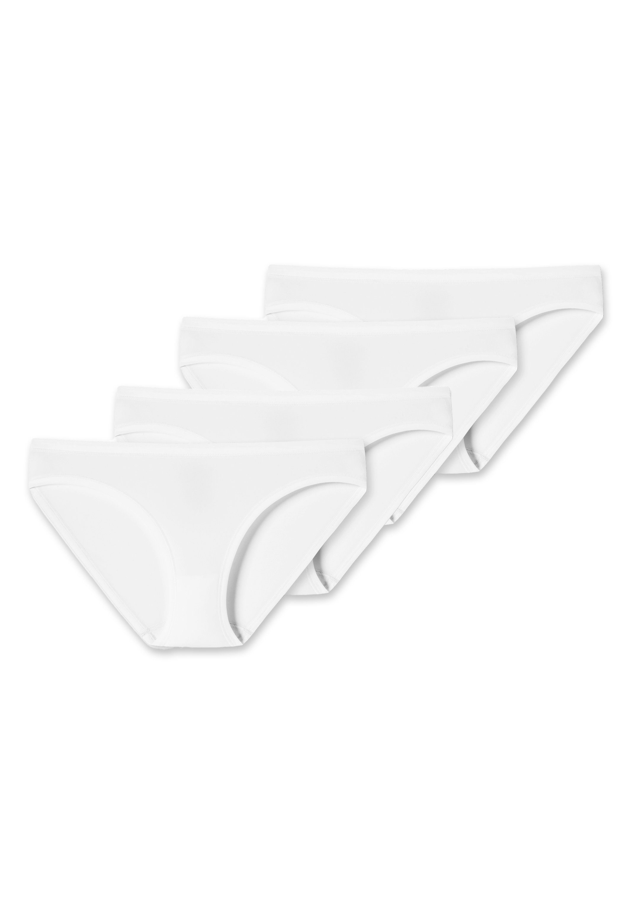 uncover by SCHIESSER Minislip 4er Pack Basic (Spar-Set, 4-St) Mini Slip - Besonders leichtes Material Weiß