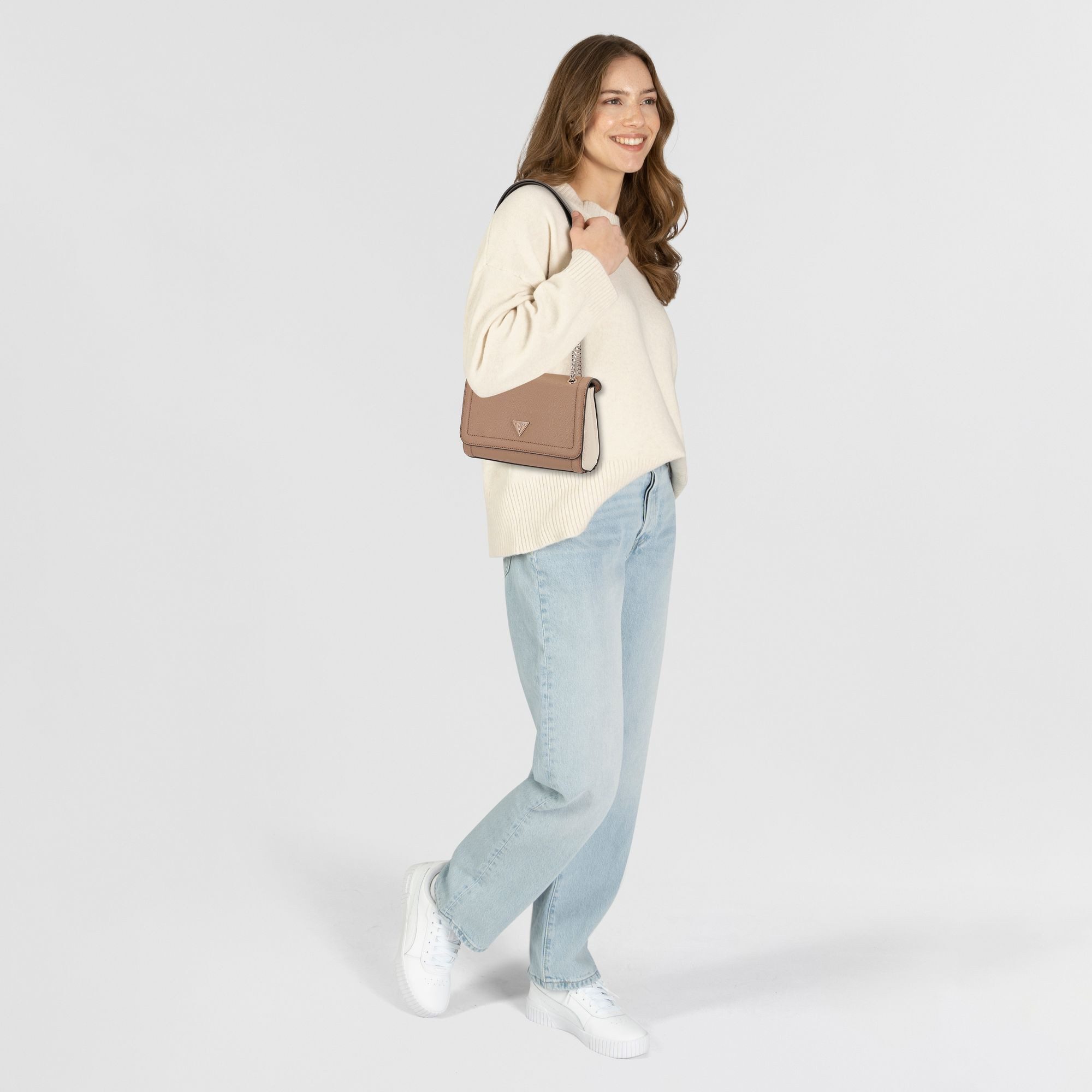 Guess Schultertasche Noelle II, Polyurethan günstig online kaufen