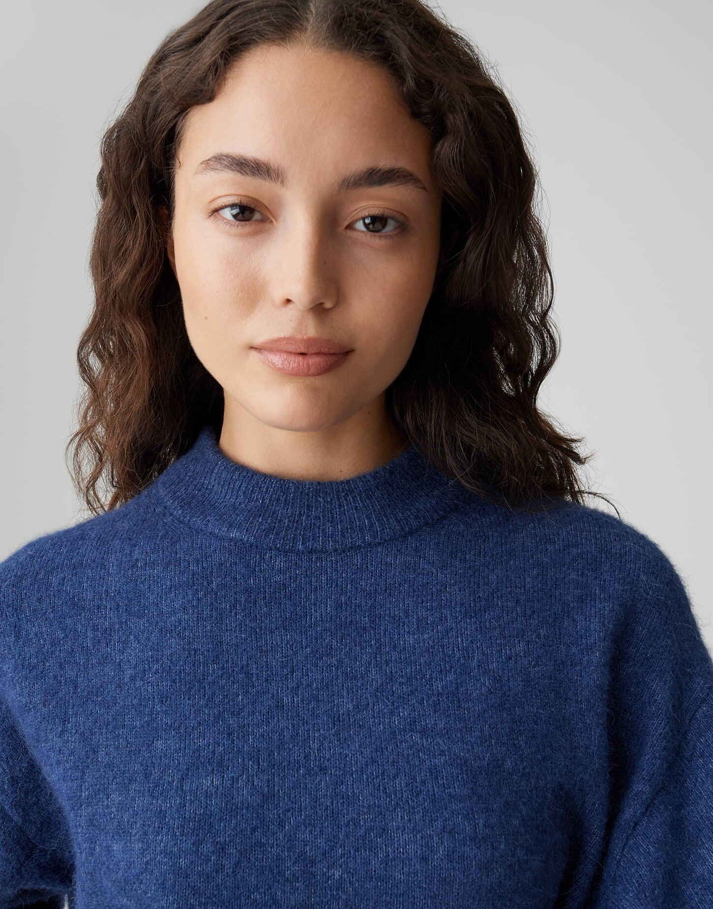 OPUS Strickpullover PITAN Regular in Mélange Optik lockere Passform, weicher Griff