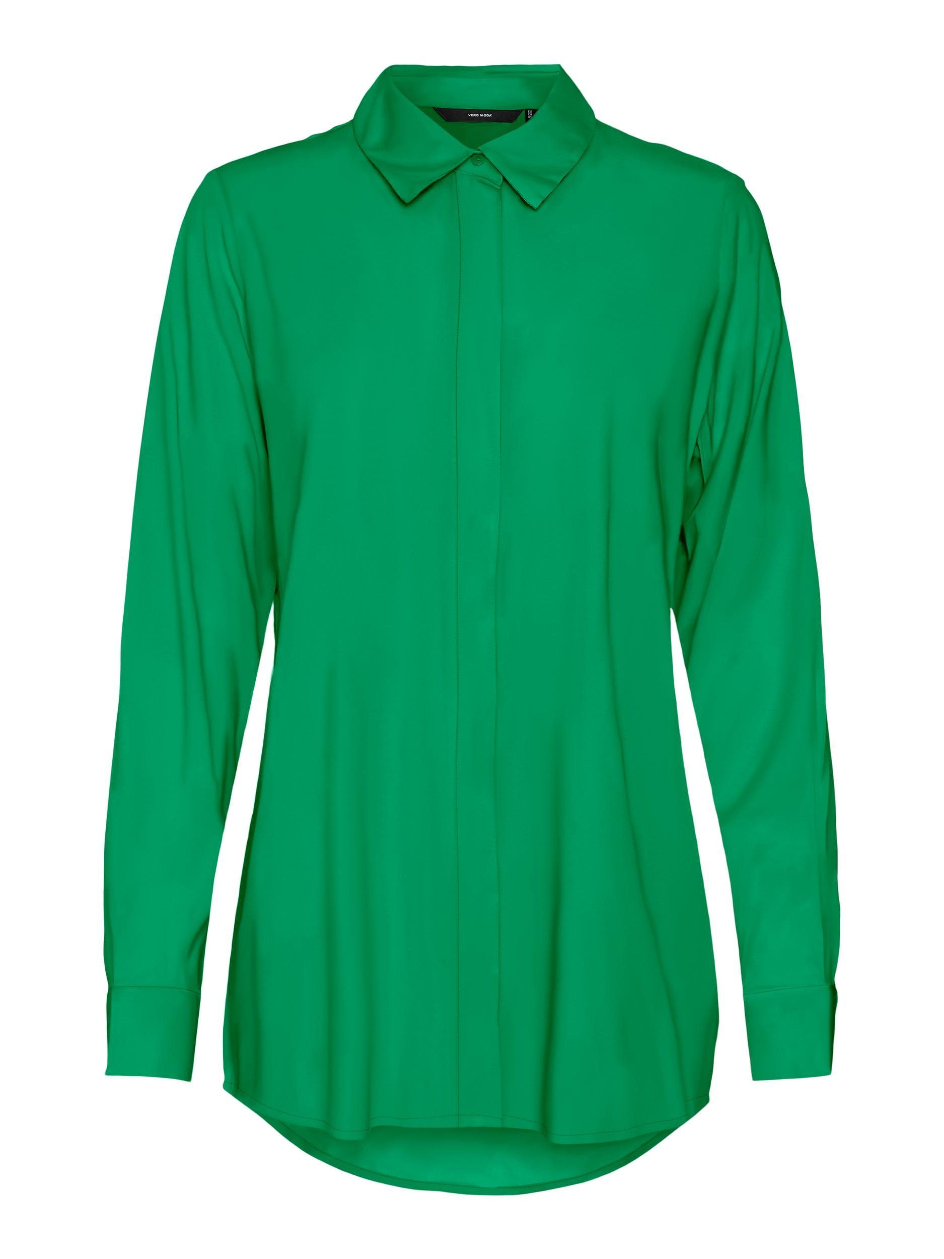 VERO MODA Damen Blusenshirt – Langarm Mit Kragen, Lässiges Blusen-Design