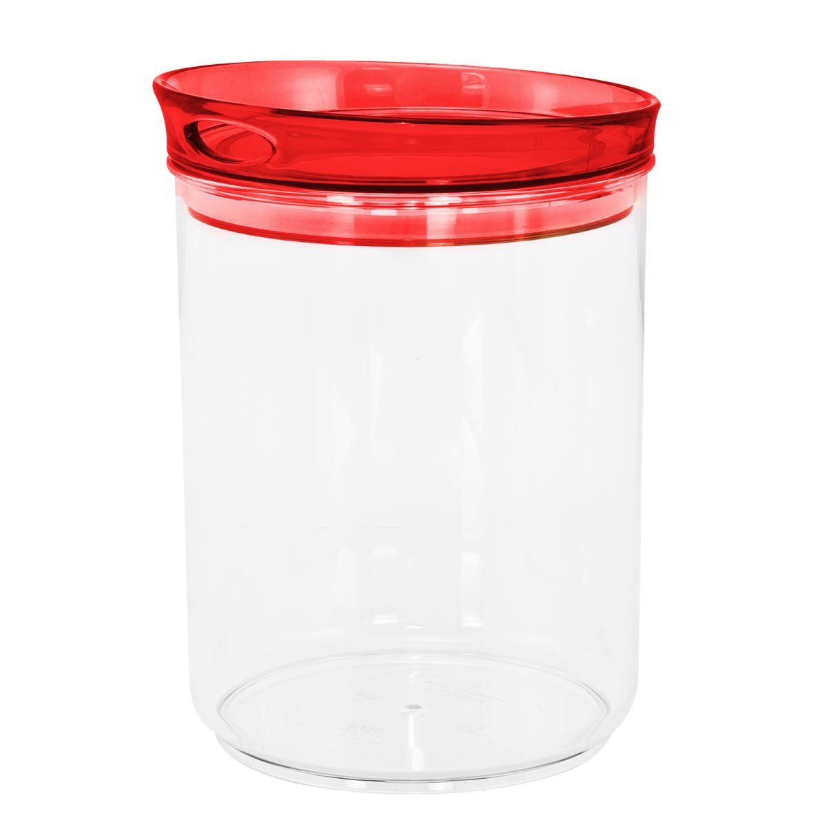 bremermann Vorratsdose Vorratsbehälter rot, aus stabilem, hochwertigem Kunststoff, (Dose mit Deckel)