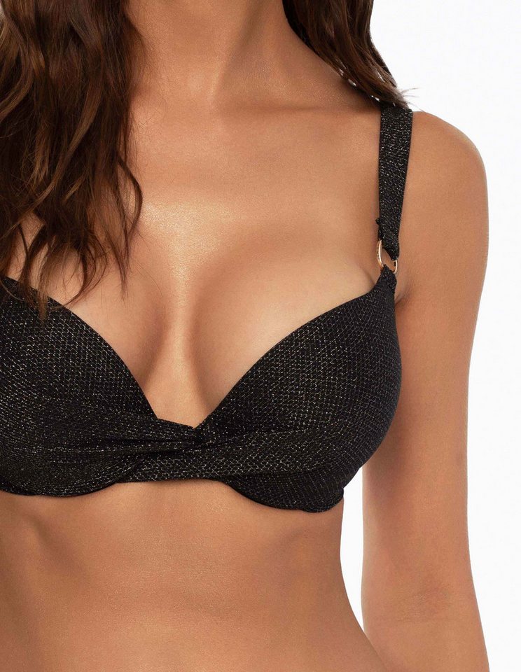 ESOTIQ Push-Up-Bikini Bikini Top Push up Stardust, mit Bügel
