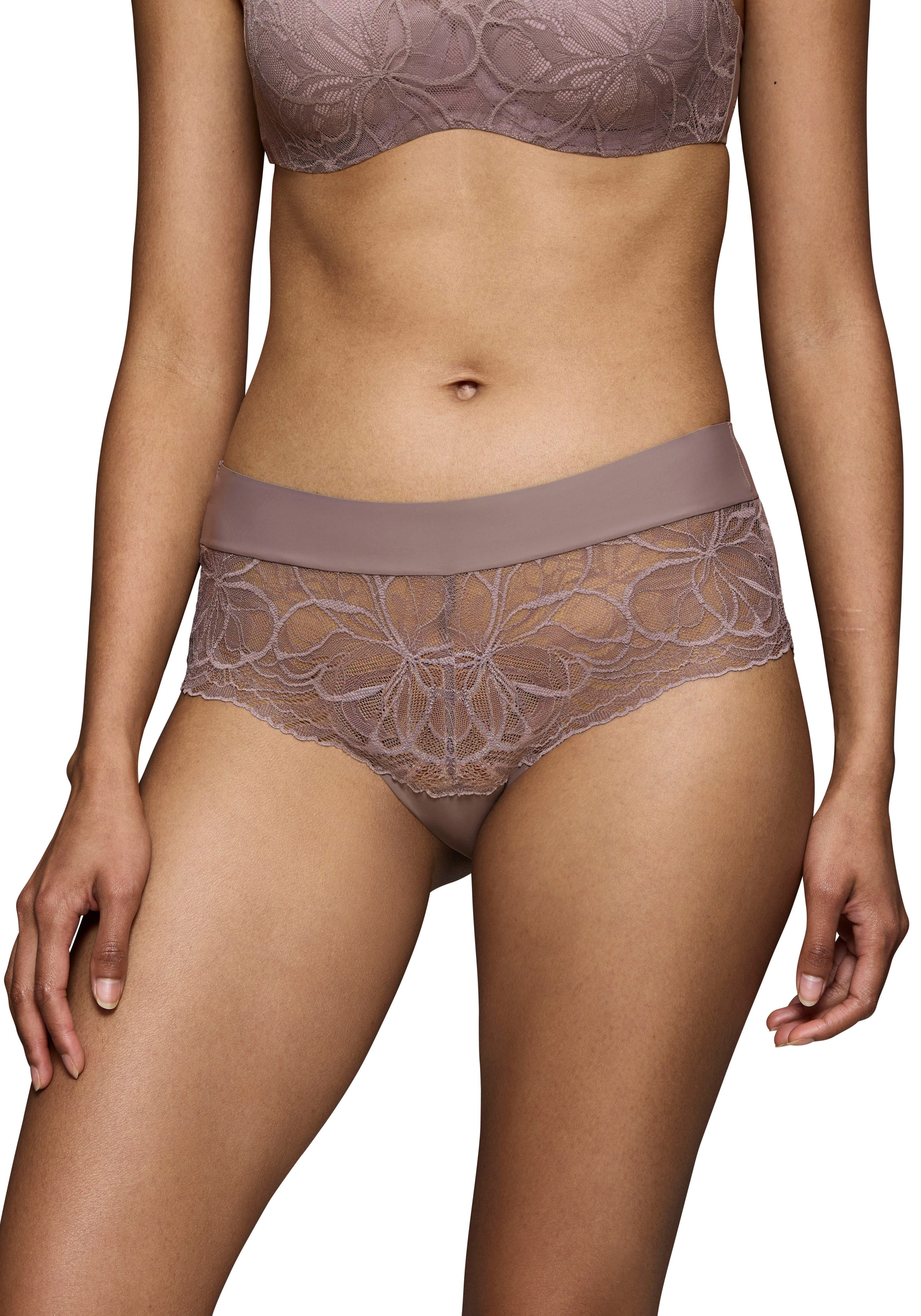 Triumph Panty Body Make-Up Illusion Lace florale Stretch-Spitze, glatter Bund, Mikrofaser, nahtlos
