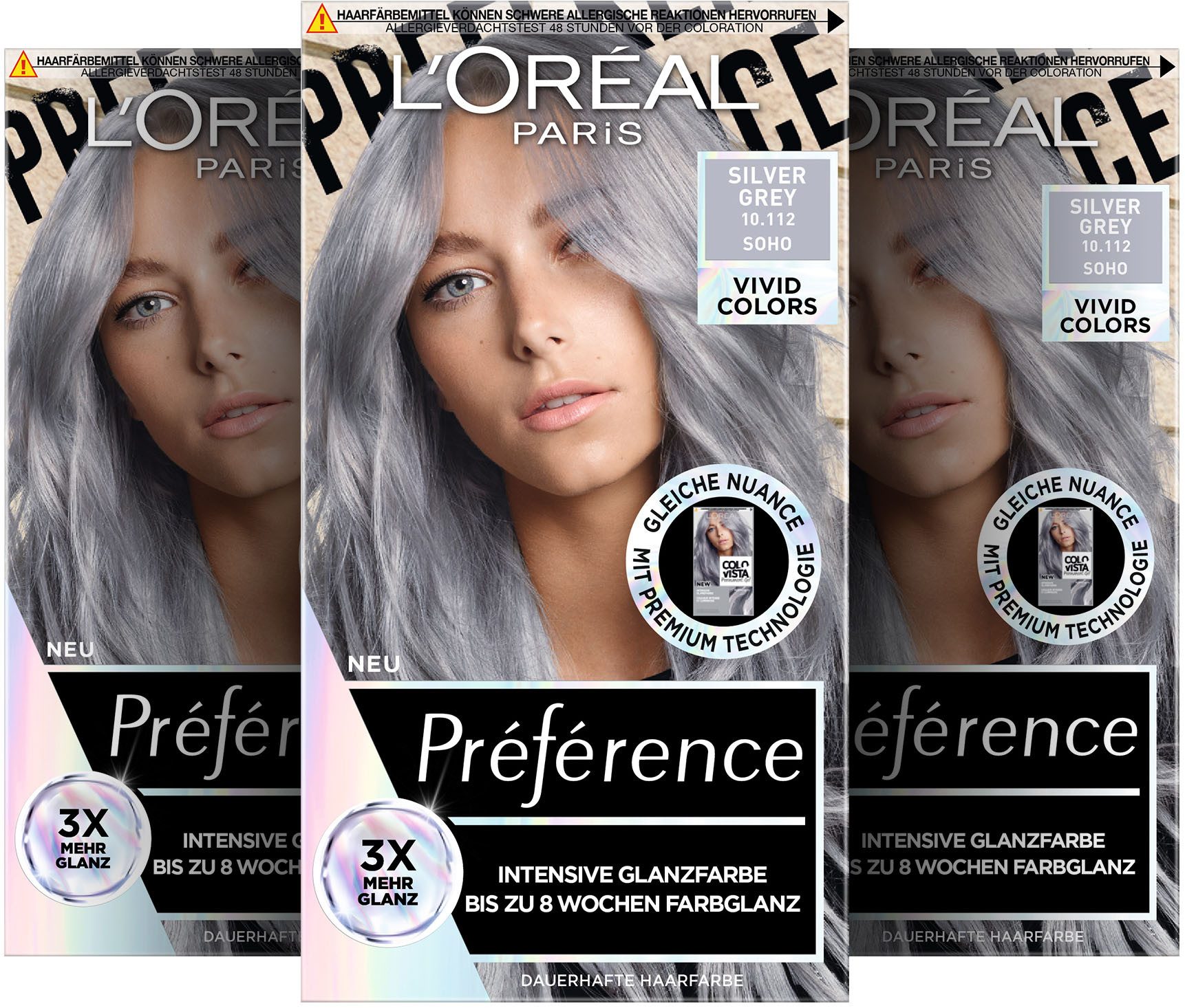 L'ORÉAL PARIS Coloration PRÈFÈRENCE VIVID COLORS, Packung