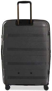 Stratic Hartschalen-Trolley Straw + L, dark grey, 4 Rollen, Reisekoffer großer Koffer Aufgabegepäck TSA-Zahlenschloss