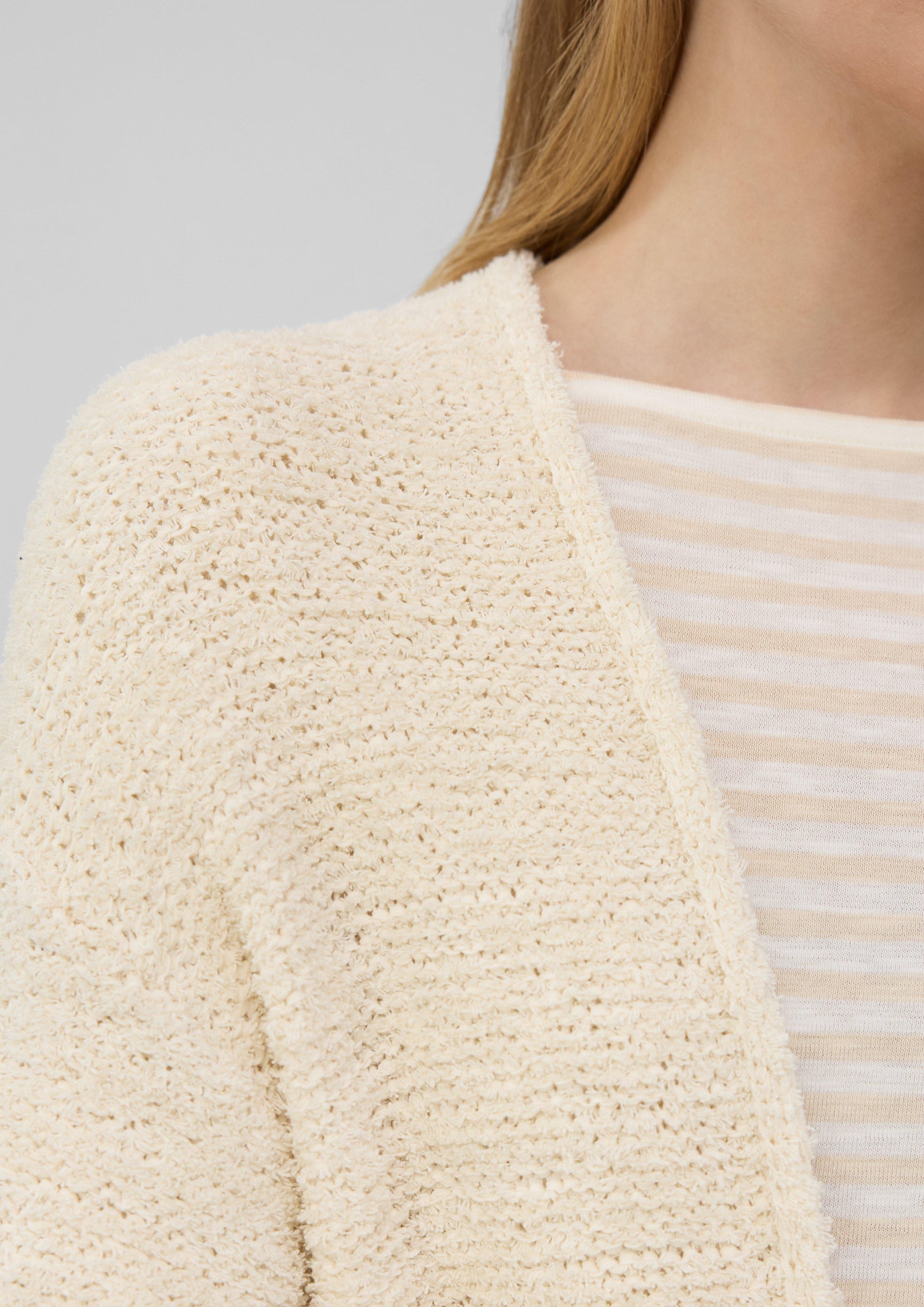 s.Oliver Strickjacke Weiche Strickjacke aus Boucle günstig online kaufen