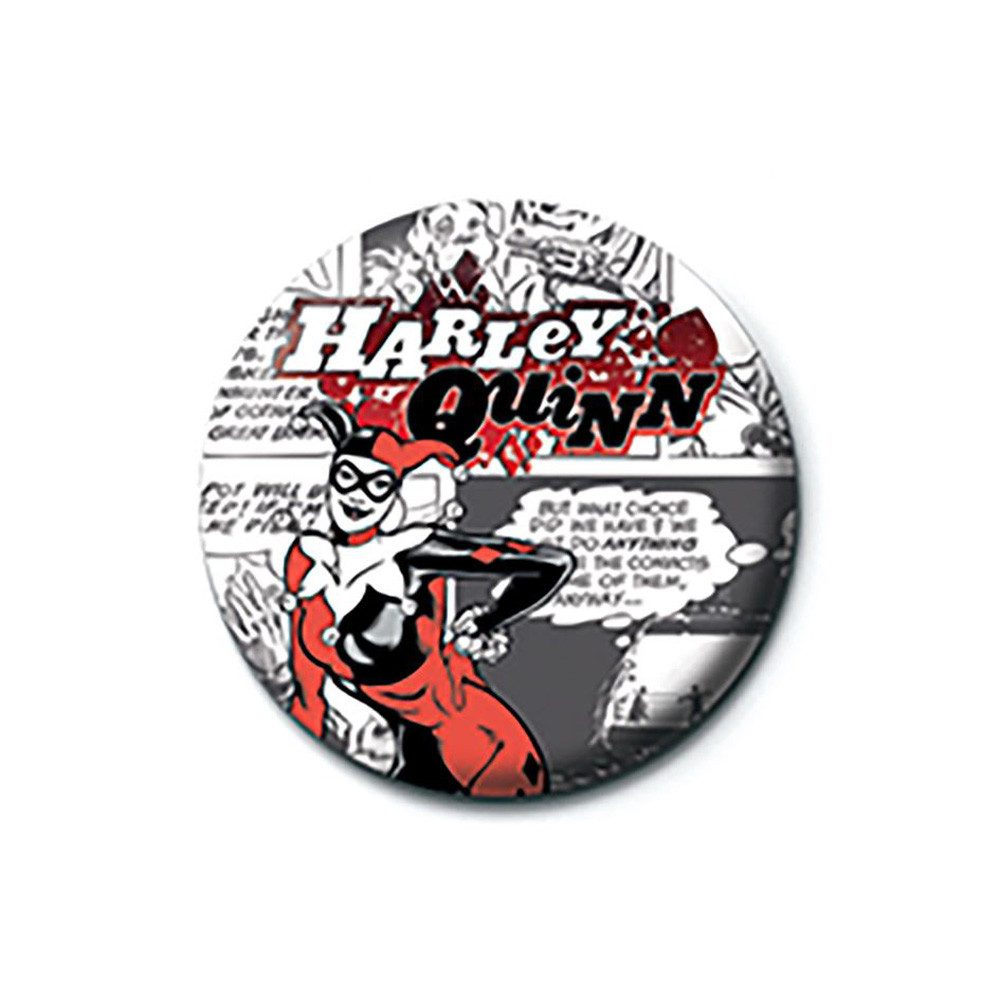 Button DC Comics - Harley Quinn- Button Badge