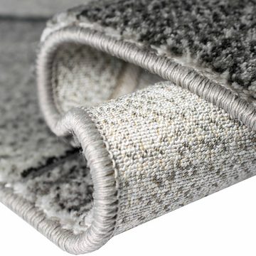 Teppich Teppich Wohnzimmer Designerteppich geometrisches Muster grau, Carpetia, rechteckig, Höhe: 12 mm