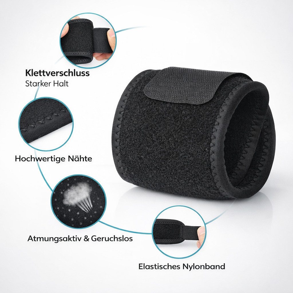 COOL-i ® Handgelenkbandage Handgelenkbandage 2er-Set,für Sport, Fitness, Arbeit & Alltag, Verstellbare & Atmungsaktive Handgelenkstützen