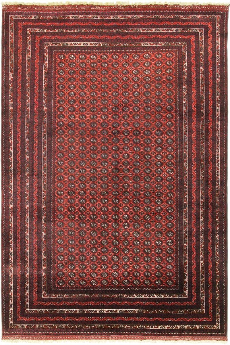 Orientteppich Afghan Mauri 196x296 Handgeknüpfter Orientteppich, Nain Trading, rechteckig, Höhe: 6 mm