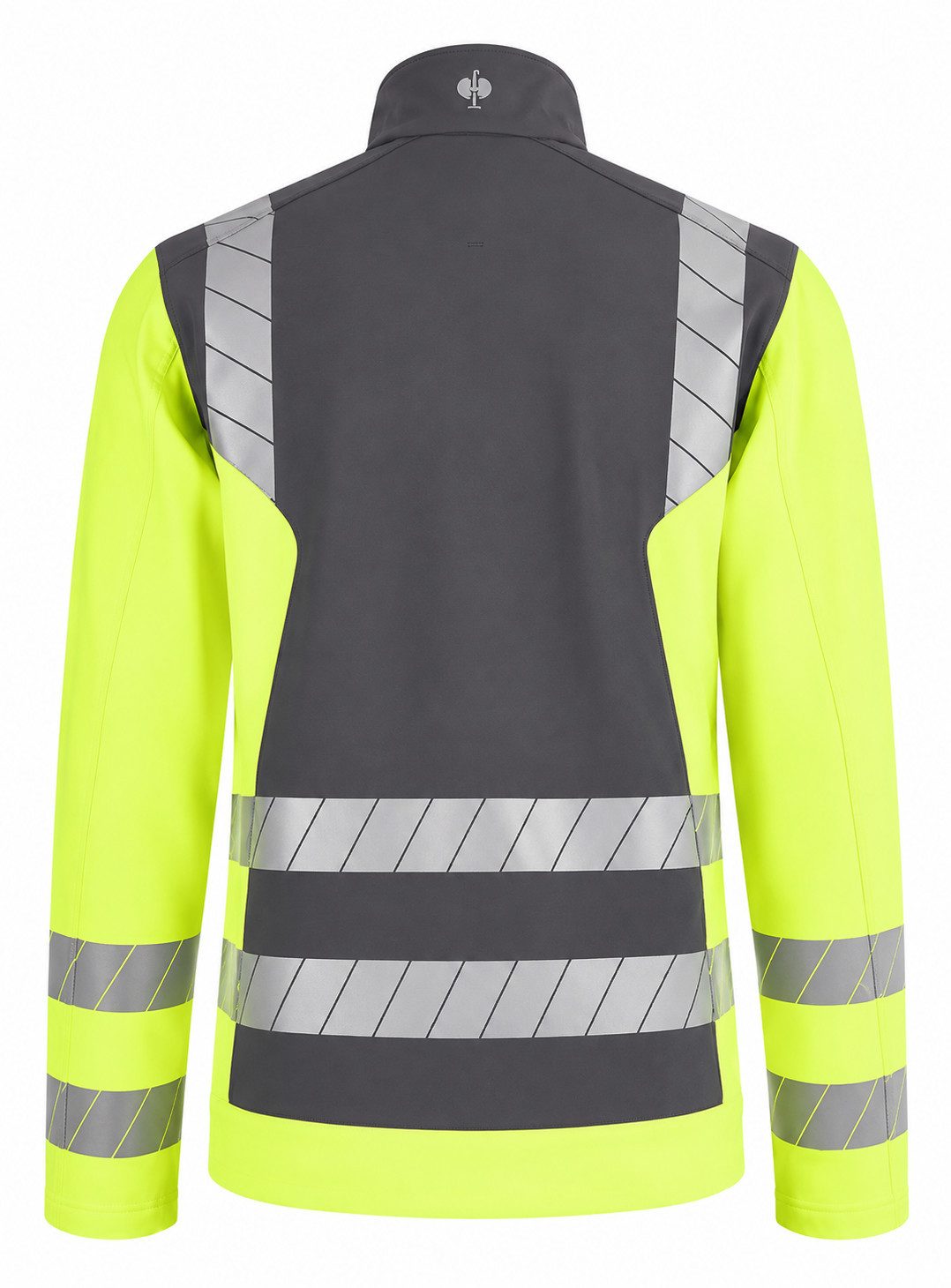 Engelbert Strauss Arbeitsjacke Warnschutz-Softshelljacke e.s. motion 24/7 Hi-Vis anthrazit/warngelb dryplexx-Softshell Wasserabweisend Windabweisend Atmungsaktiv