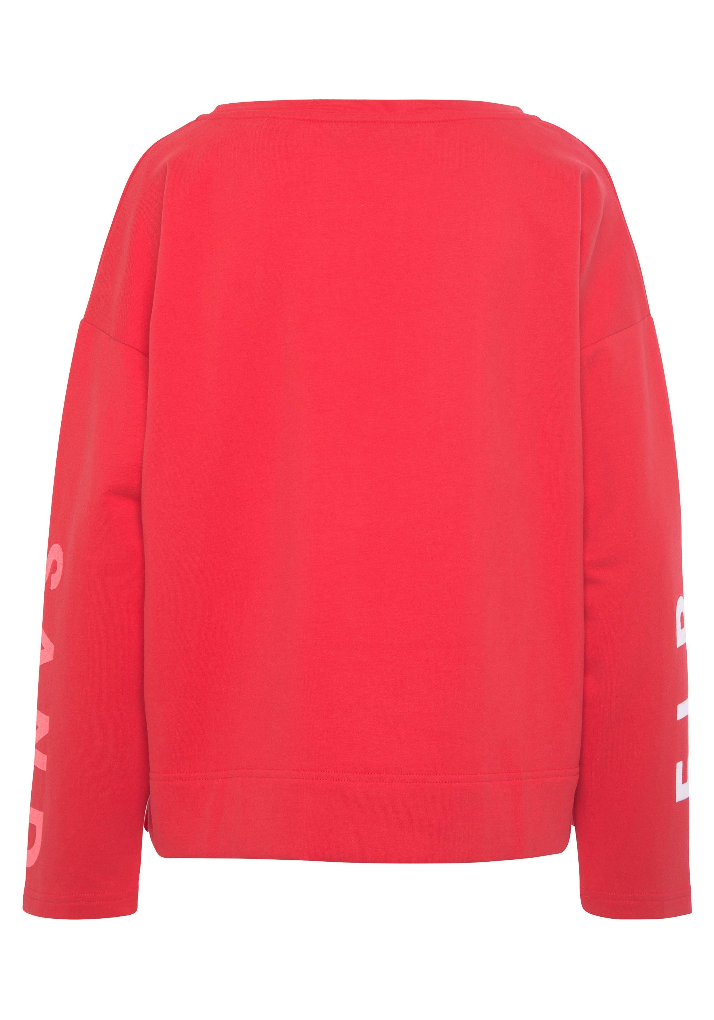 Elbsand Sweatshirt Anvor mit Logoprints auf den Ärmeln, sportlich-casual