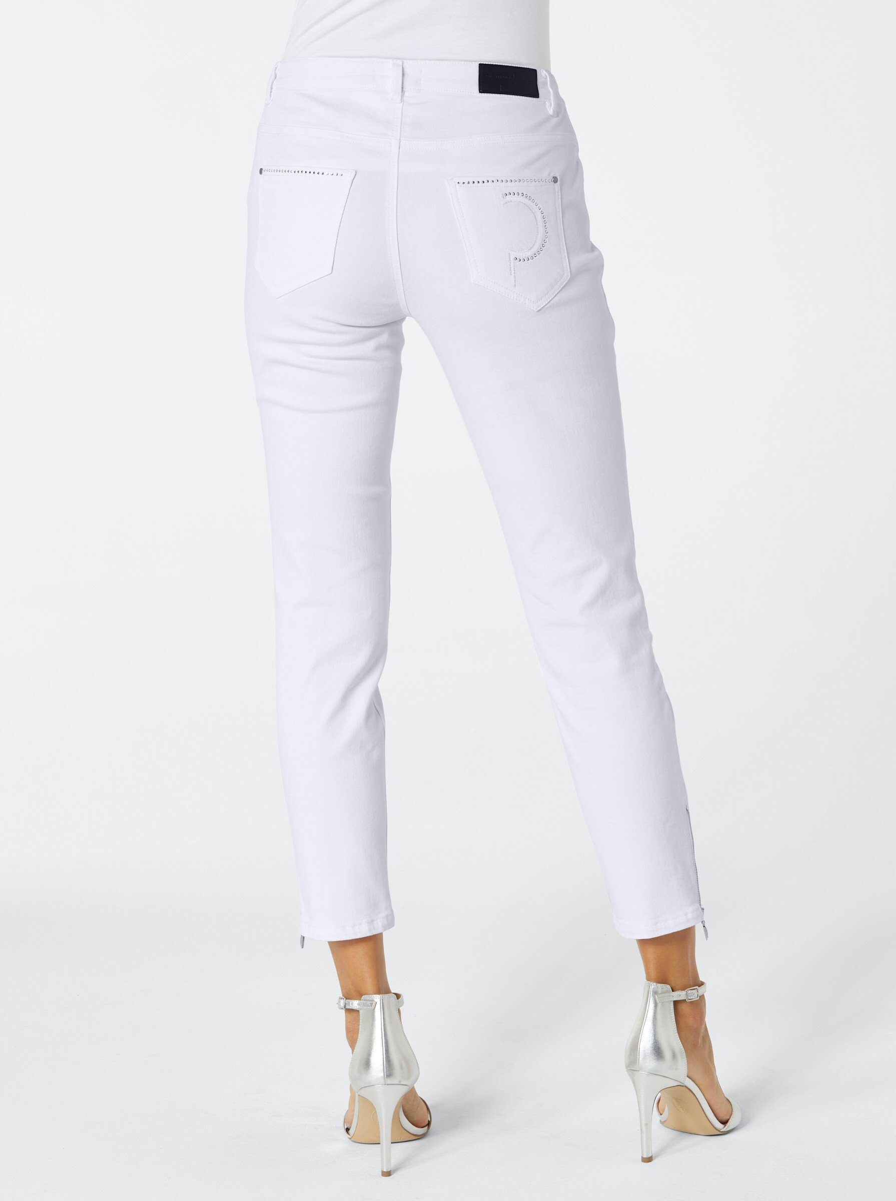 ascari Bequeme Jeans Edel-Jeans leicht vertieft