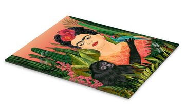 Posterlounge Acrylglasbild Ella Tjader, Meine Frida Kahlo, Wohnzimmer Illustration