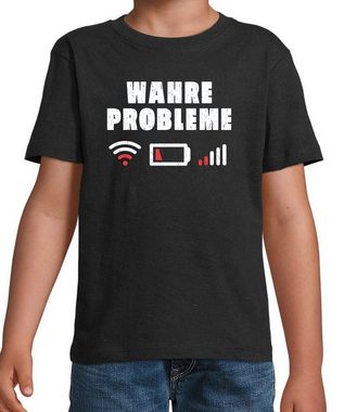 Youth Designz Print-Shirt "Wahre Probleme" Shirt für Jungen und Mädchen mit lustigem frontprint