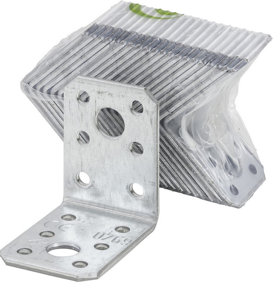 Thumbnail - Vormann Winkelverbinder Vormann Winkelverbinder verzinkt 90 x 90 x 65 mm
