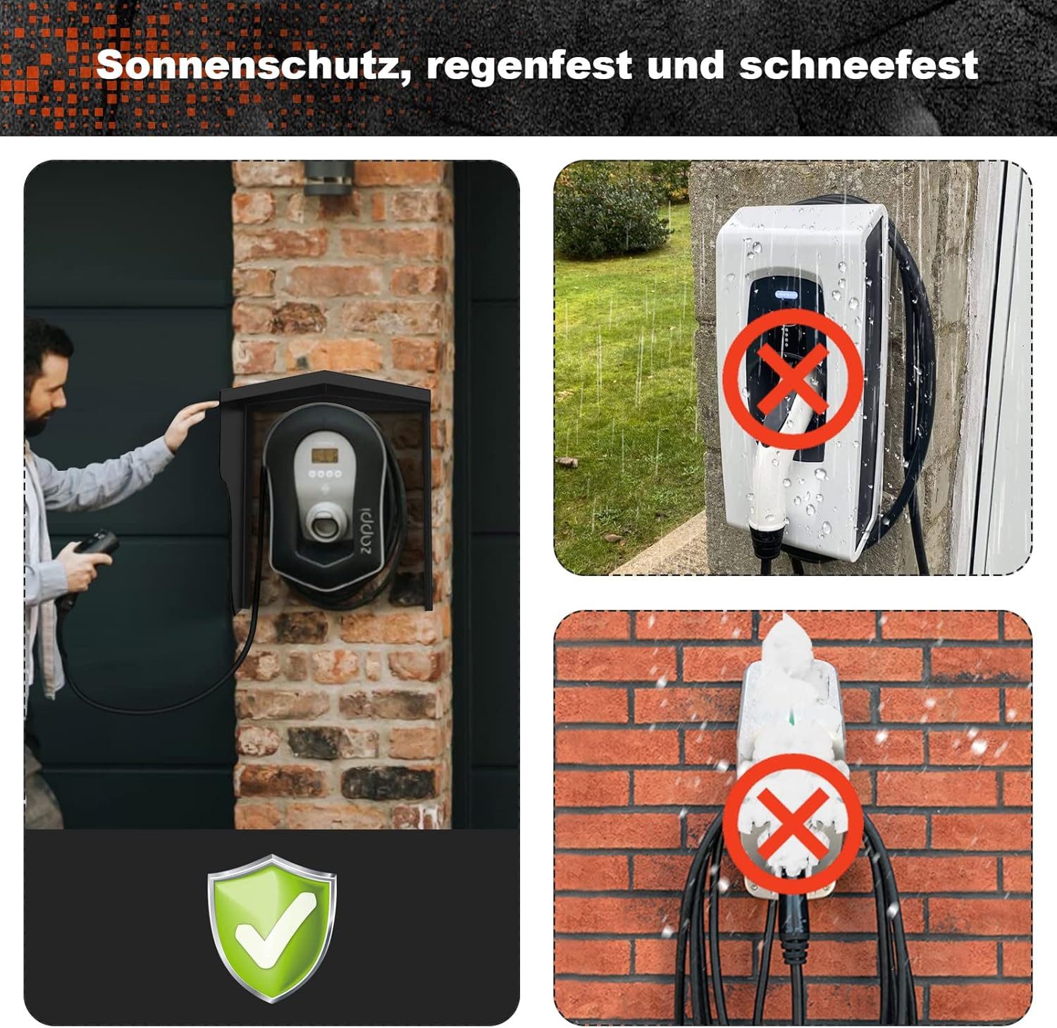 FELIXLEO Elektroauto-Ladestation Wallbox Wetterschutz Überdachung Ladesäule Regenschutz Sonnenschutz, 1-St. – Bild 4 von 5