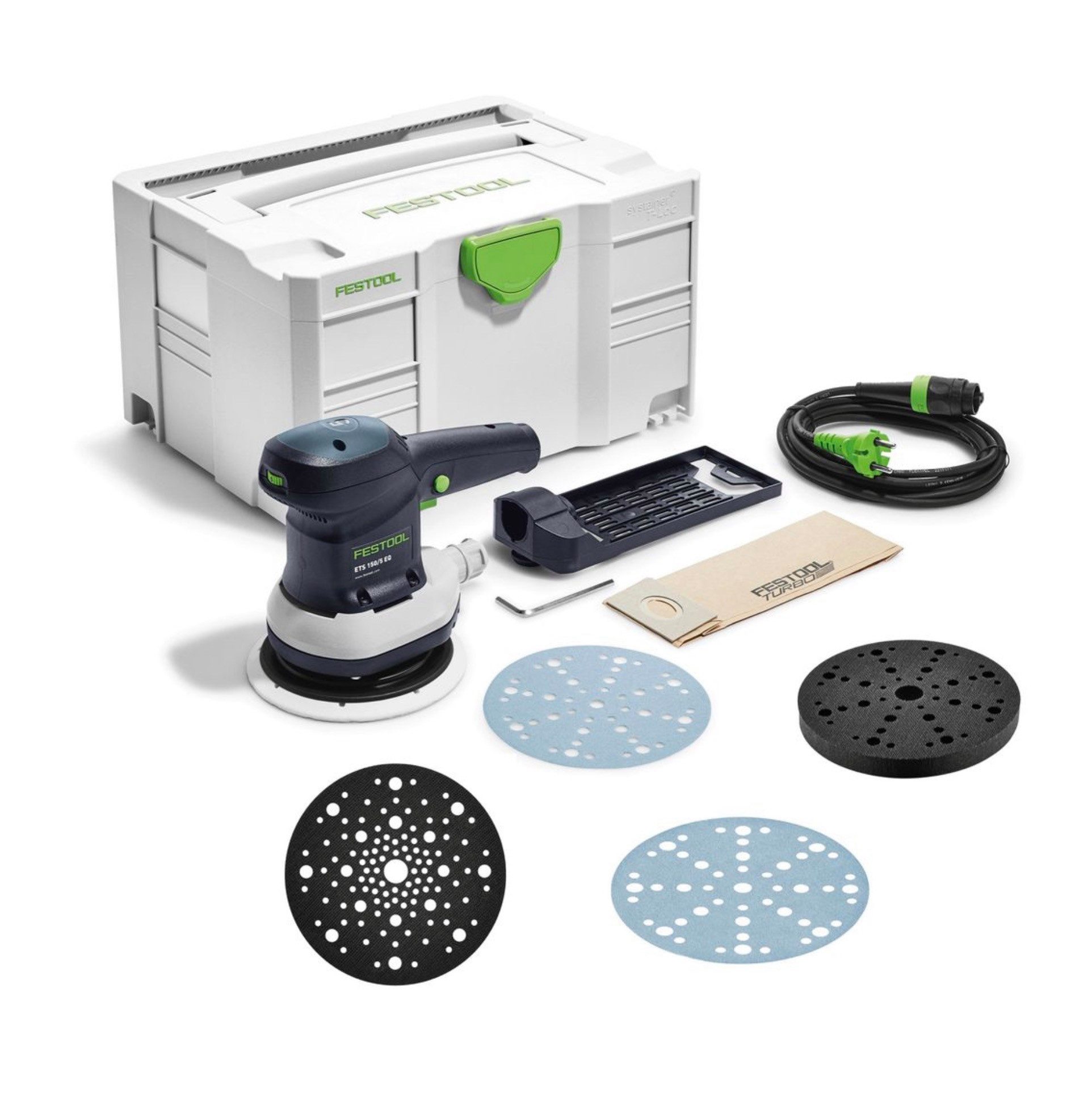FESTOOL Exzenterschleifer ETS 150/5 EQ-Plus Exzenterschleifer 310 W 150 mm + 250x