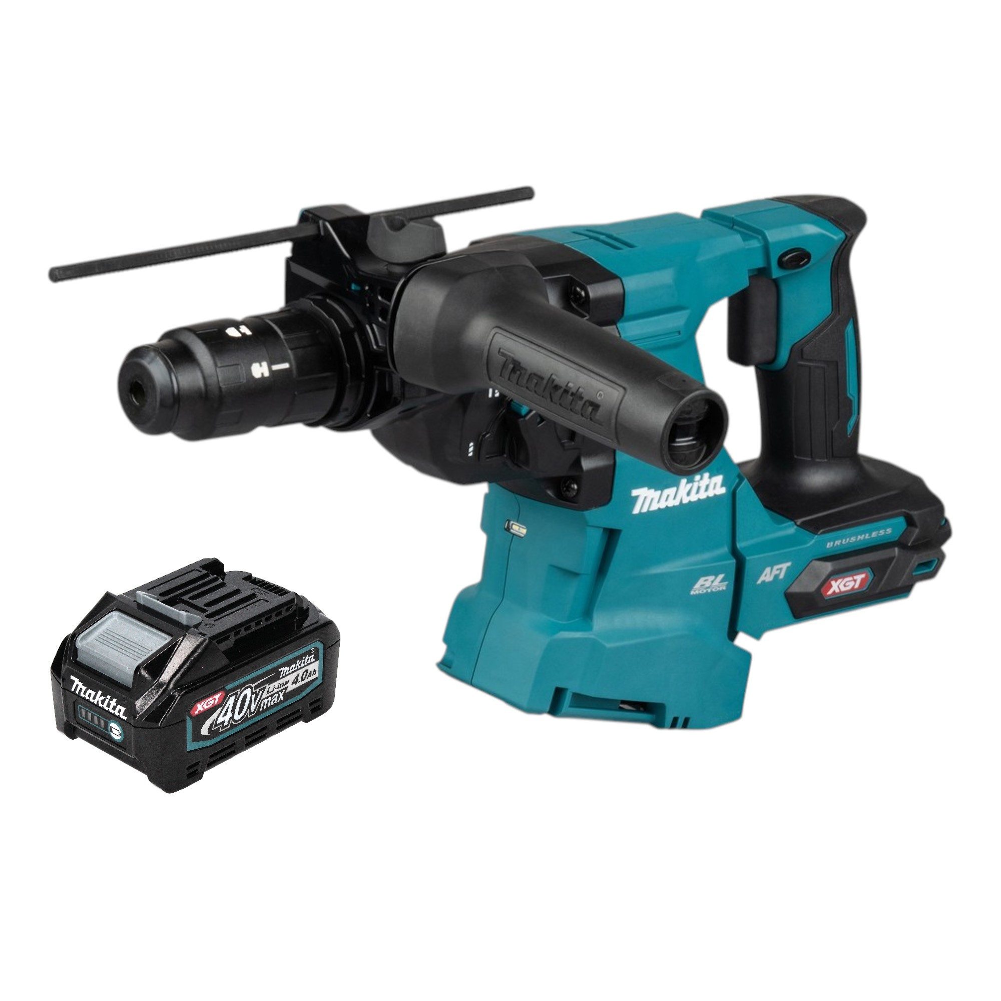 Makita Akku-Kombibohrhammer HR 012 GM1 Akku Kombihammer 40 V max. 3,3 J SDS plus Brushless + 1x