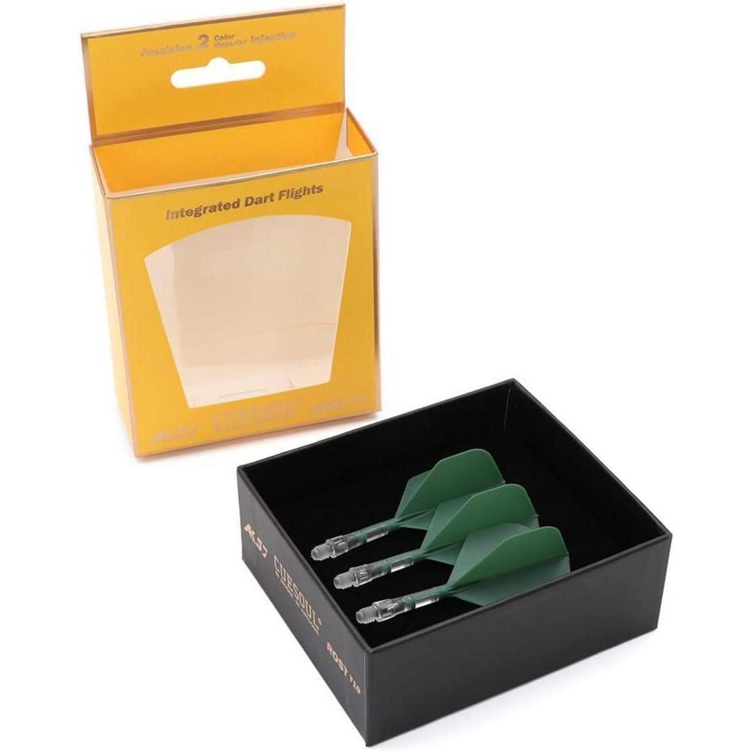 LuxusKollektion Pfeilschaft Dartschaft & Flight ROST T19 dunkelgrün/eis S