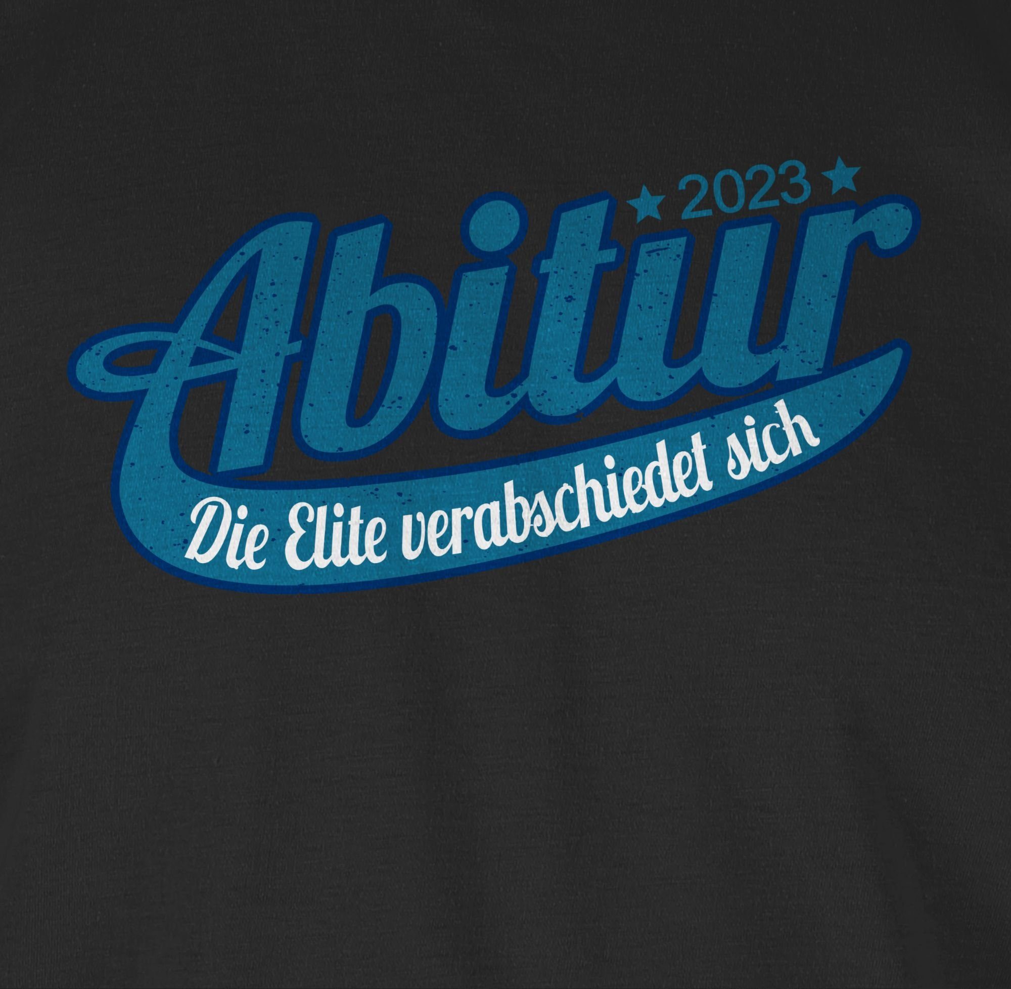 Schwarz Elite Abitur verabschiedet Abschluss & sich 2023 Geschenk Shirtracer Die Abitur 2024 T-Shirt 1