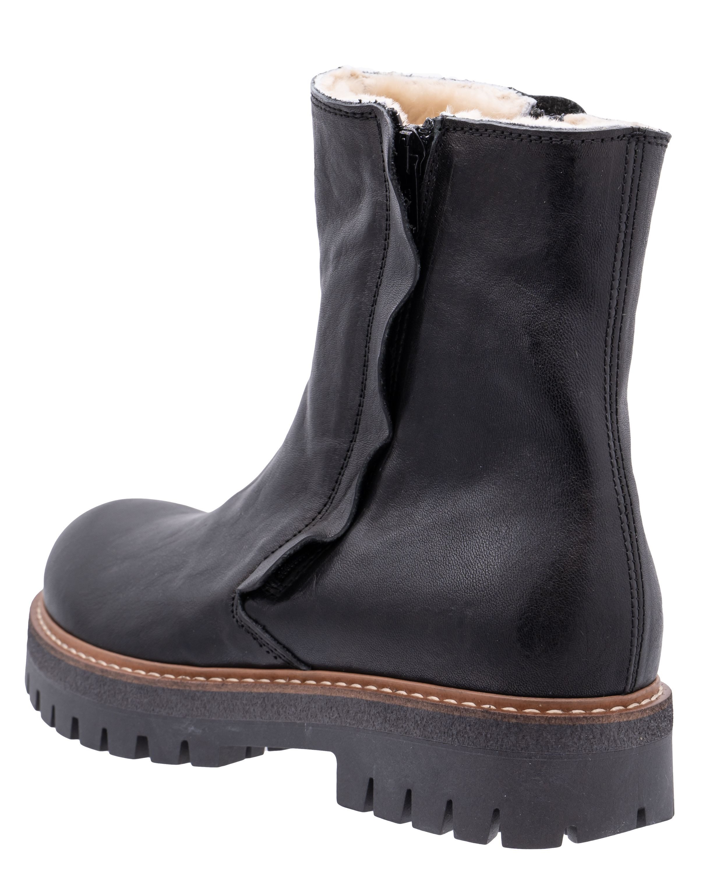 Ocra Ocra Stiefel Boots Winterboots 692 pflanz. geg. Leder Lammfell Stiefelette