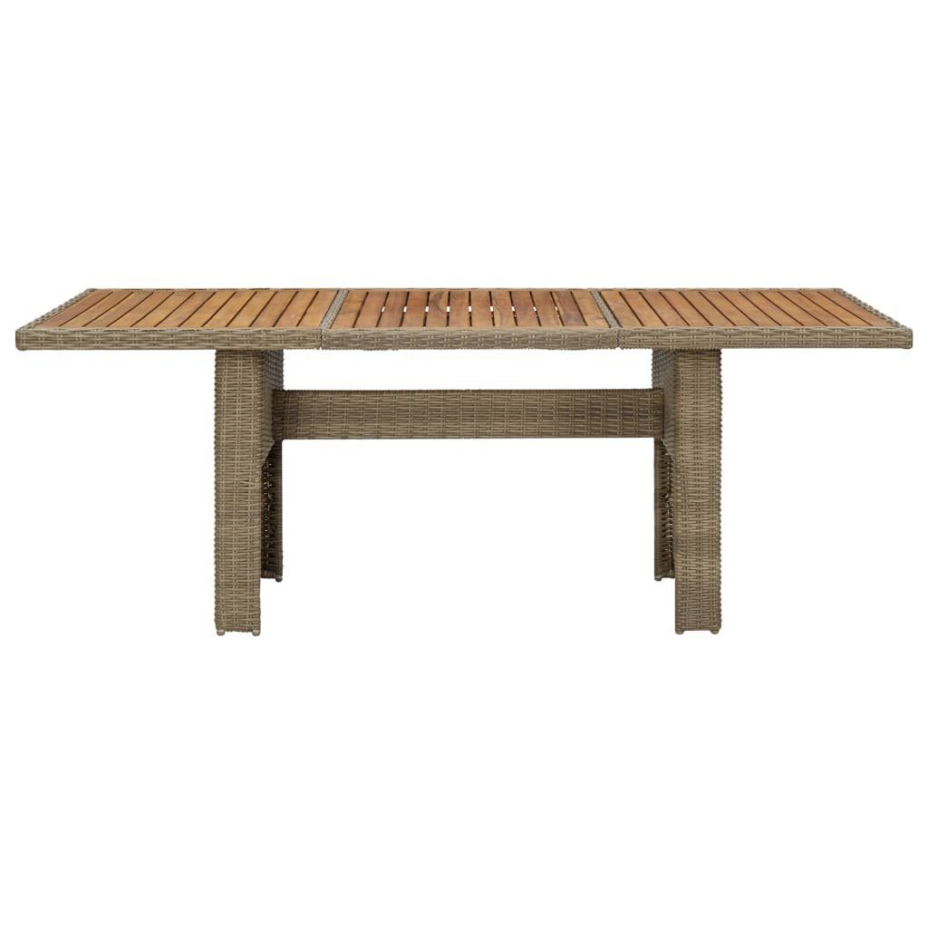 vidaXL Gartentisch Garten-Esstisch Braun 200x100x74 cm günstig online kaufen