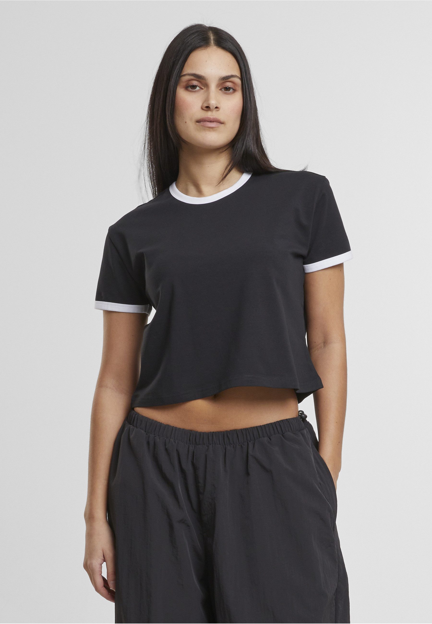 URBAN CLASSICS T-Shirt Urban Classics Ladies Contrast Retro T-Shirt (1-tlg)