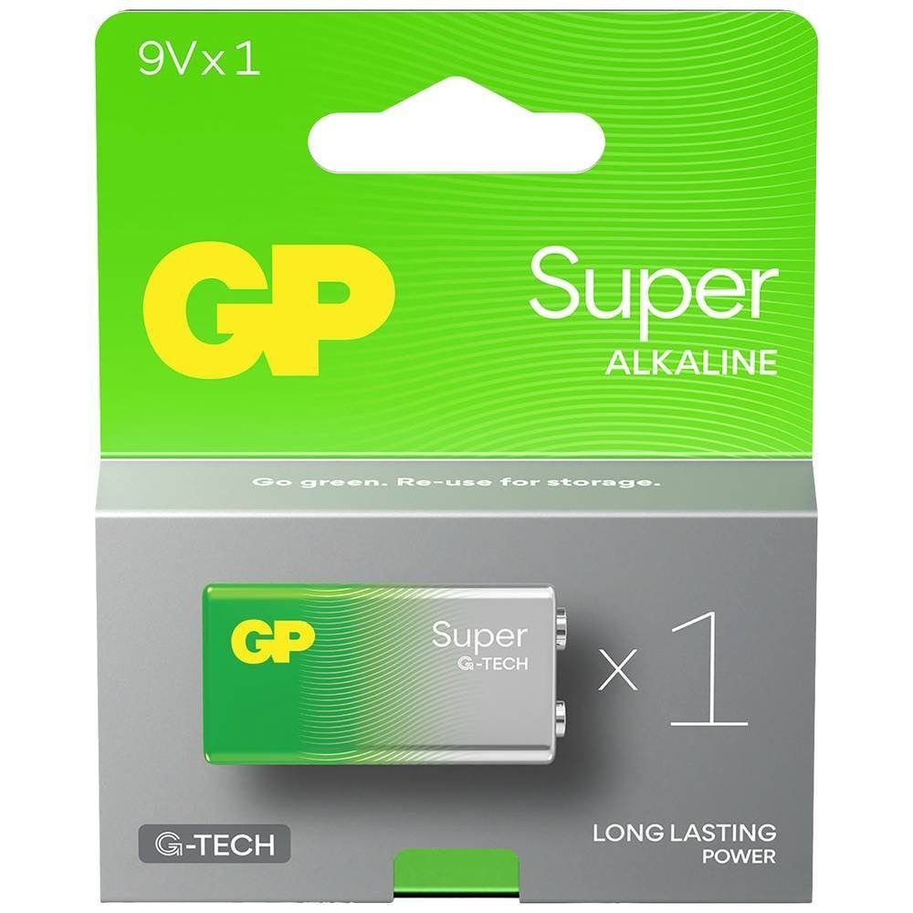 GP Batteries GP Super Block, Longlife Alkaline 9V Batterie