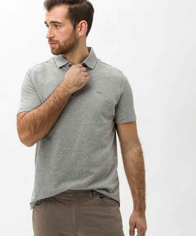 BRAX Herren Polo Shirt kurzarm grau/schwarz gemustert UVP ab 59,95  NEU 