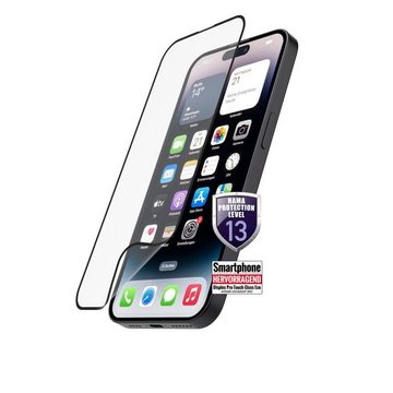 Hama Panzerglas Hiflex Eco für Apple iPhone 15 Pro Max, Full-Cover flexibel für Apple iPhone 15 Pro Max, Displayschutzglas