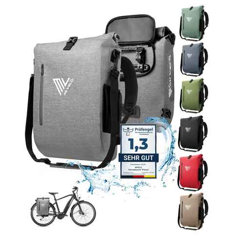 MIVELO Fahrradtasche 3in1 Gepäckträgertasche, Rucksack für Fahrrad Gepäckträger wasserdicht