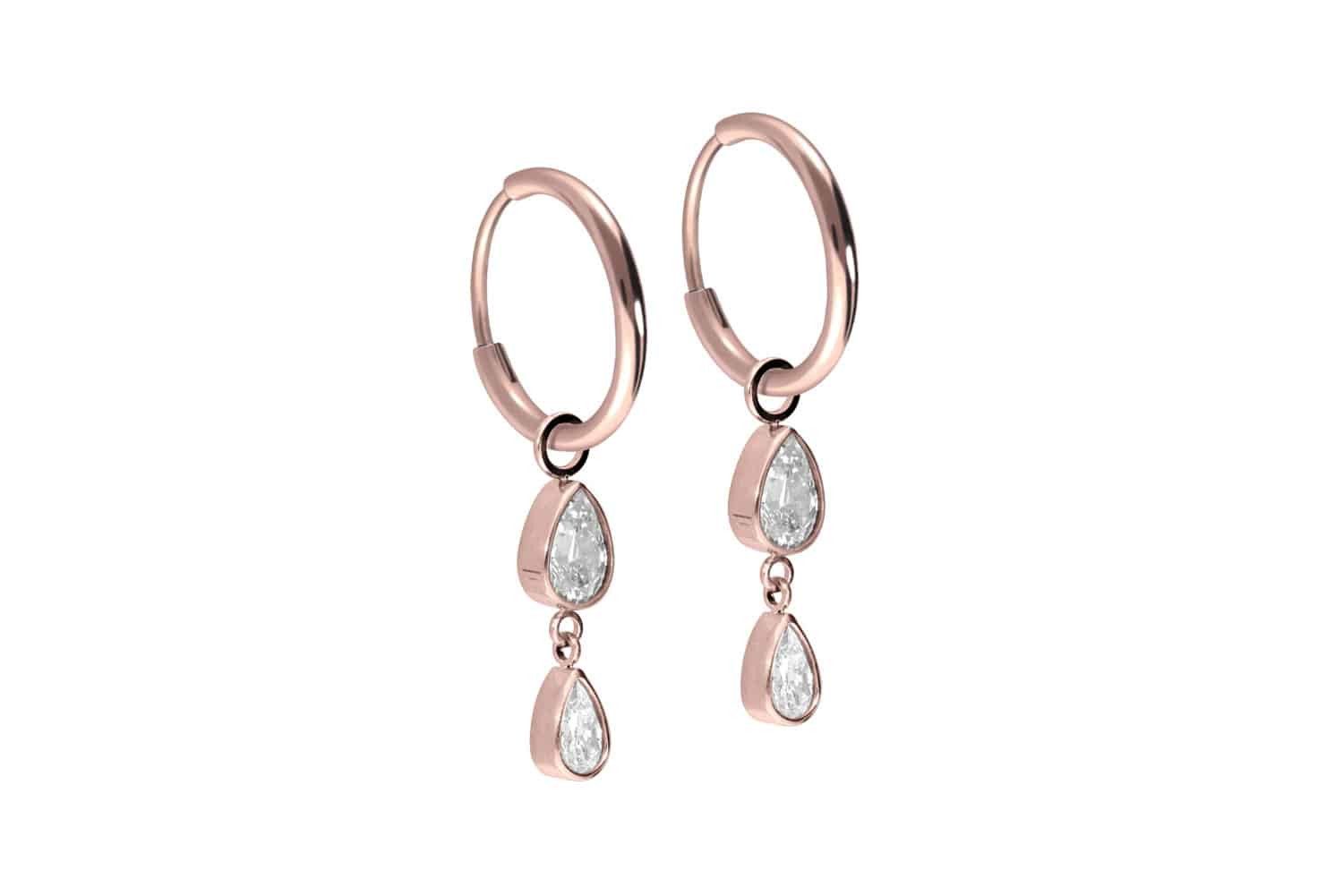 FILANGO Piercing-Set Titan Ohrclicker Creolen 2 günstig online kaufen