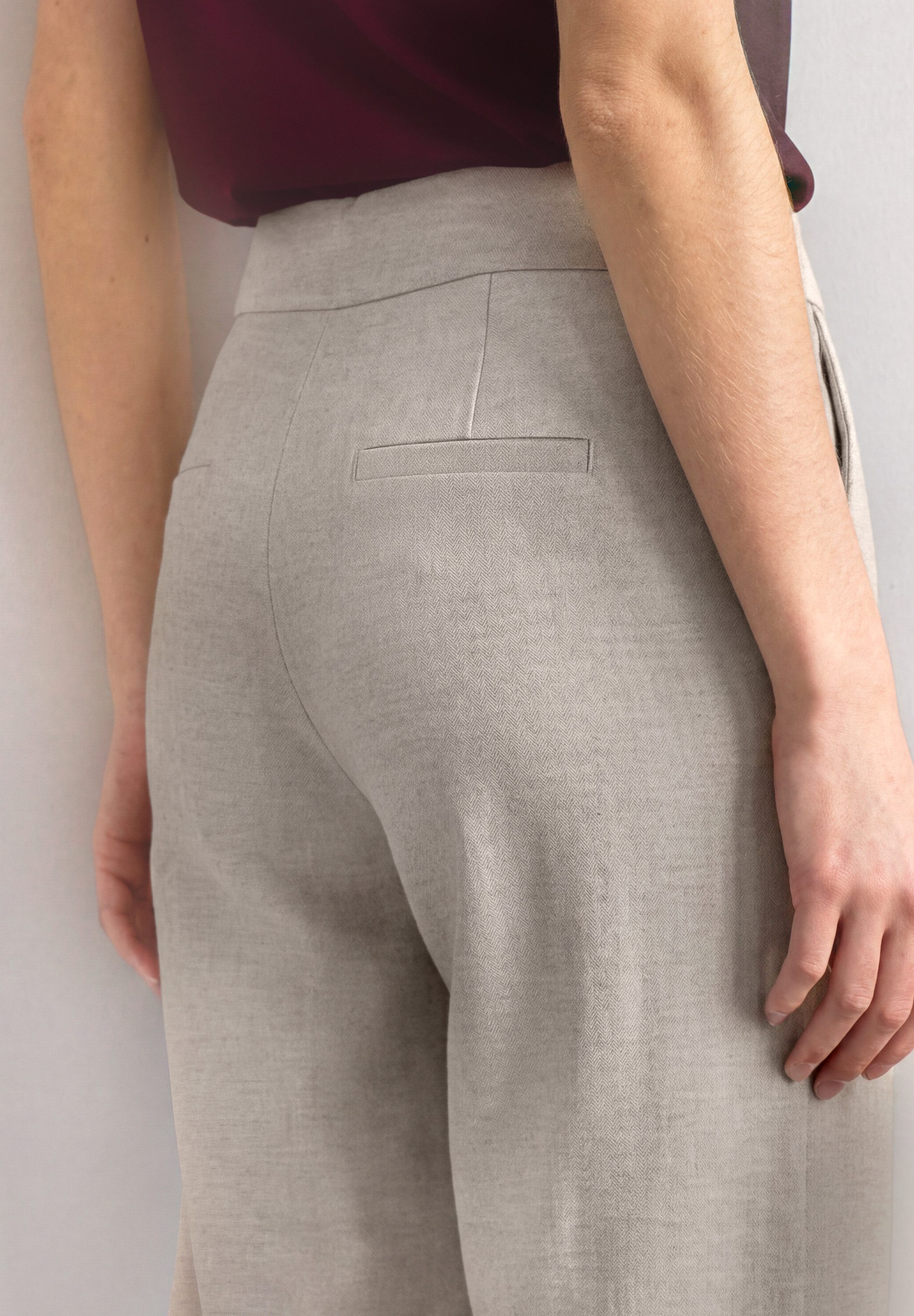 STREET ONE Stoffhose Sommerhose im Culotte-Style mit Schnallendetail