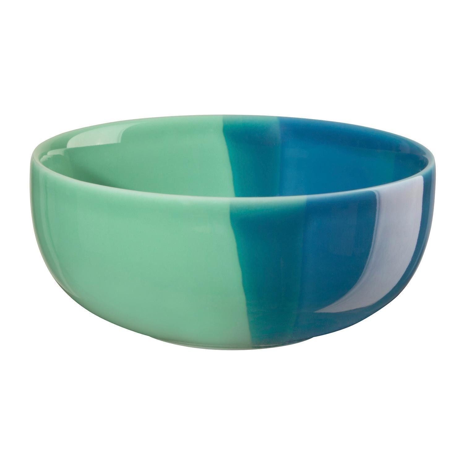 ASA SELECTION Müslischale Schale JOY, Ø 11 cm, Grün, Blau, Porzellan, (1-tlg), spülmaschinengeeignet