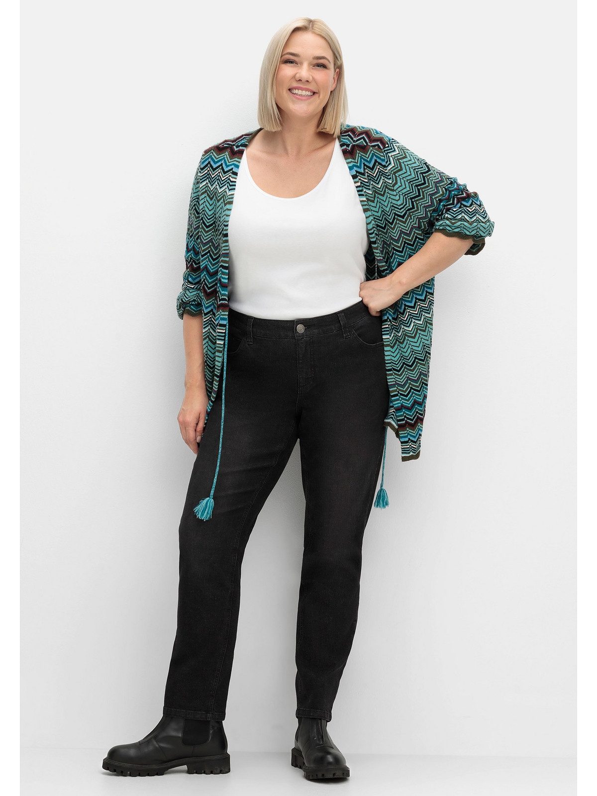 Sheego Stretch-Jeans Große Größen im komfortablen Curvy-Schnitt VERENA