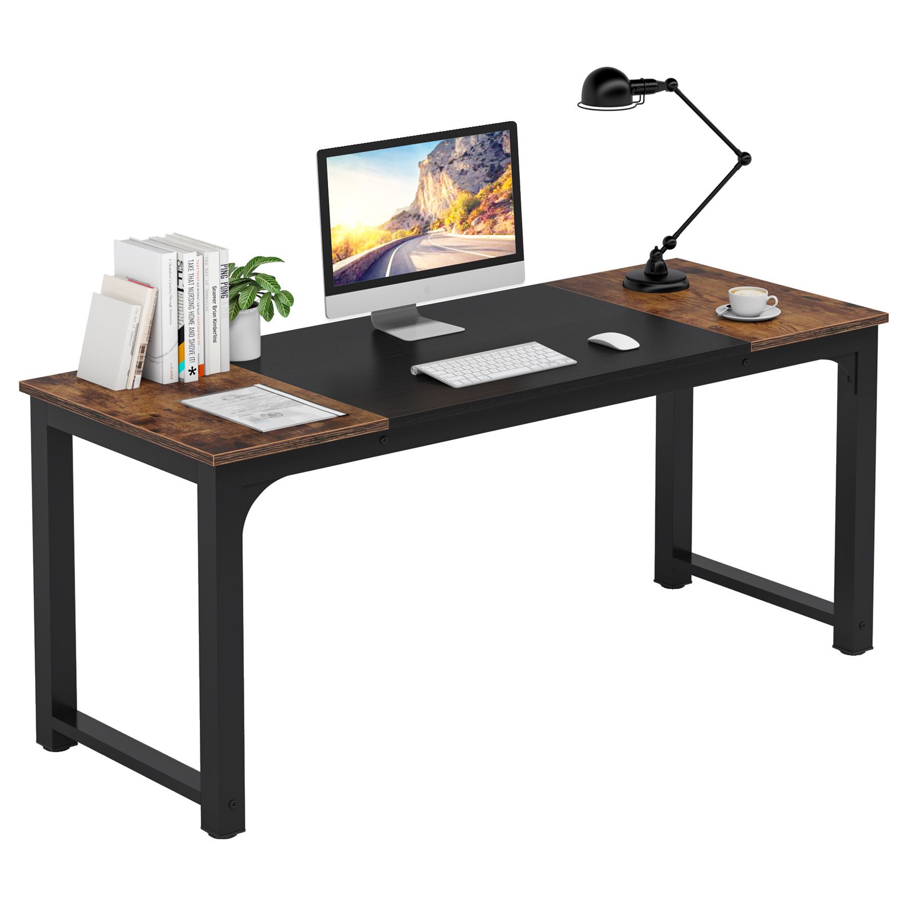 Tribesigns Schreibtisch Moderner Computertisch, 160 x 60 cm Bürotisch