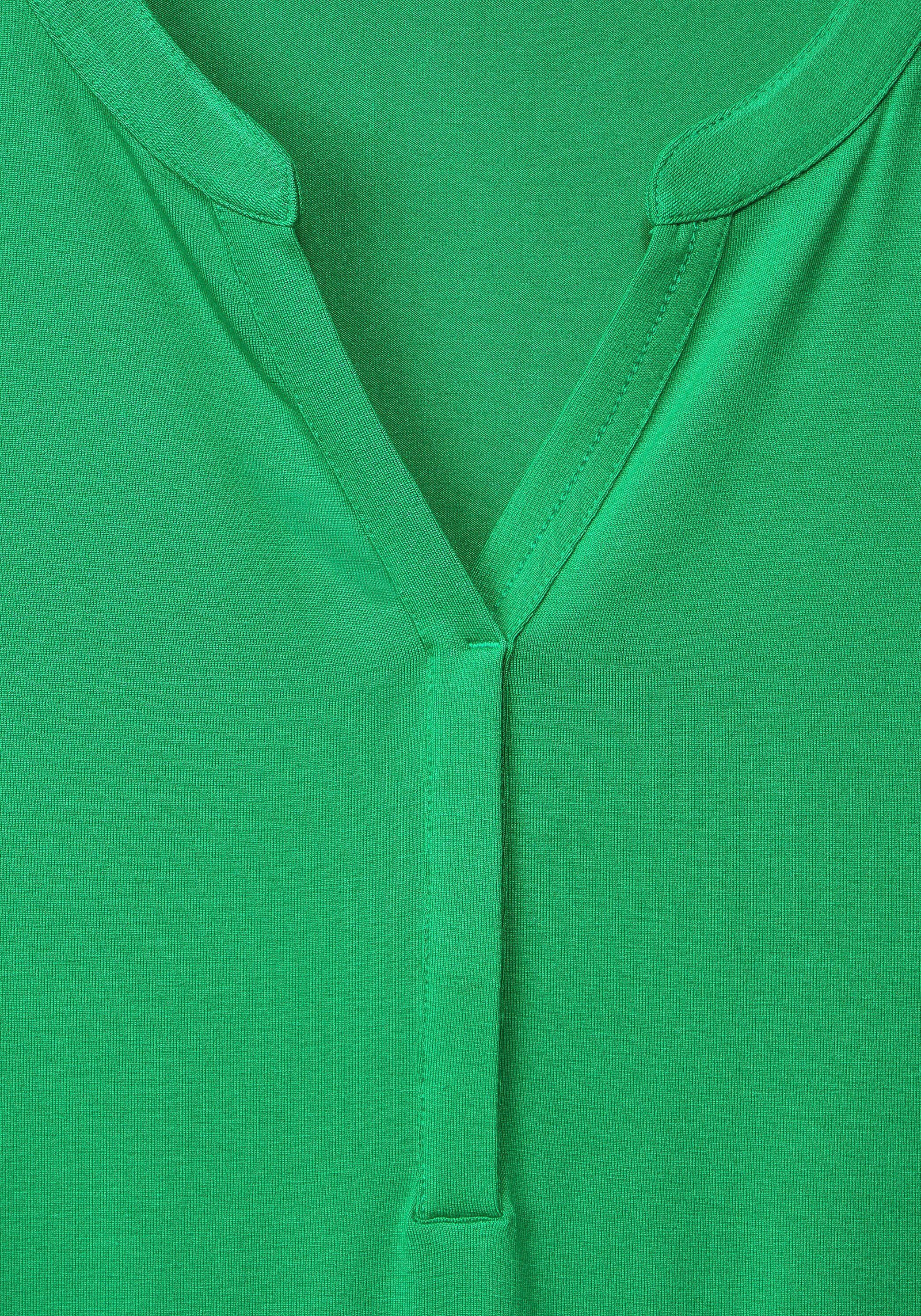 einem Schlitz green fresh Jerseykleid mit Cecil