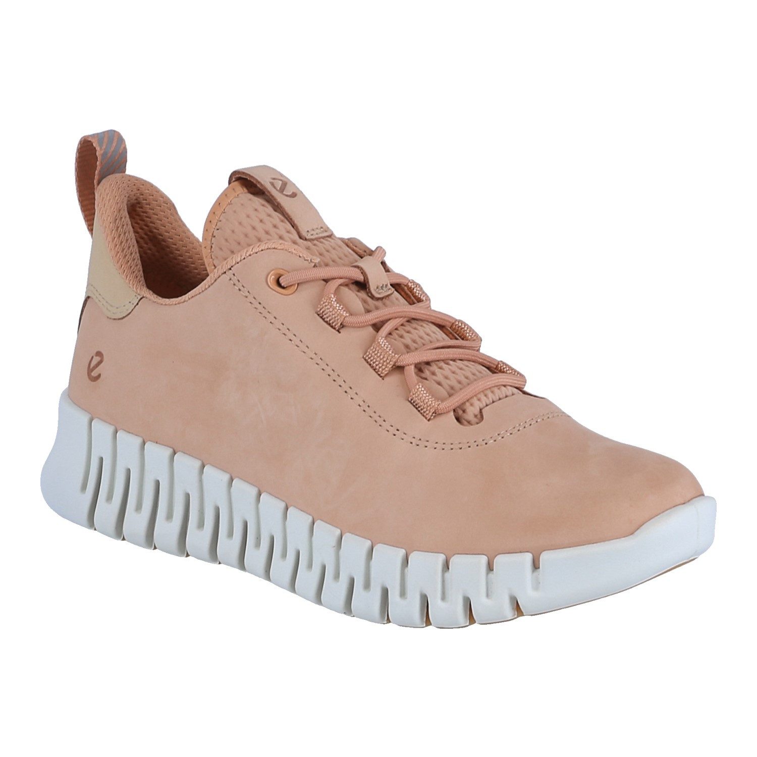 Ecco Gruuv Lea (weiches Nappaleder) hellbraun Damen Sneaker
