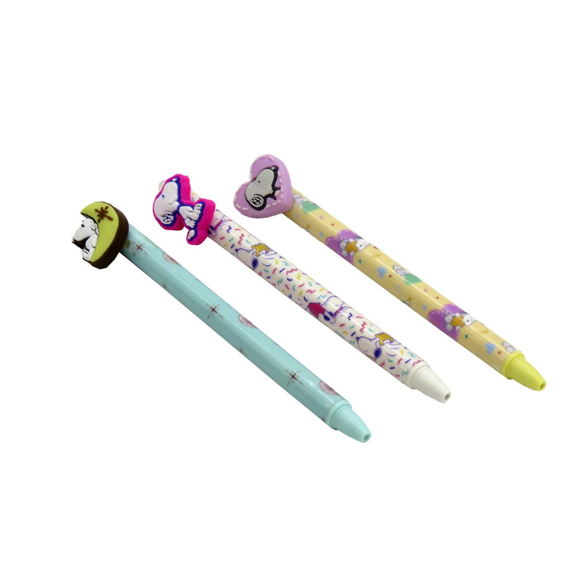 Snoopy Kugelschreiber 3 Stück löschbarer Stift mit blauer Tinte Schreibstift, (3-tlg)