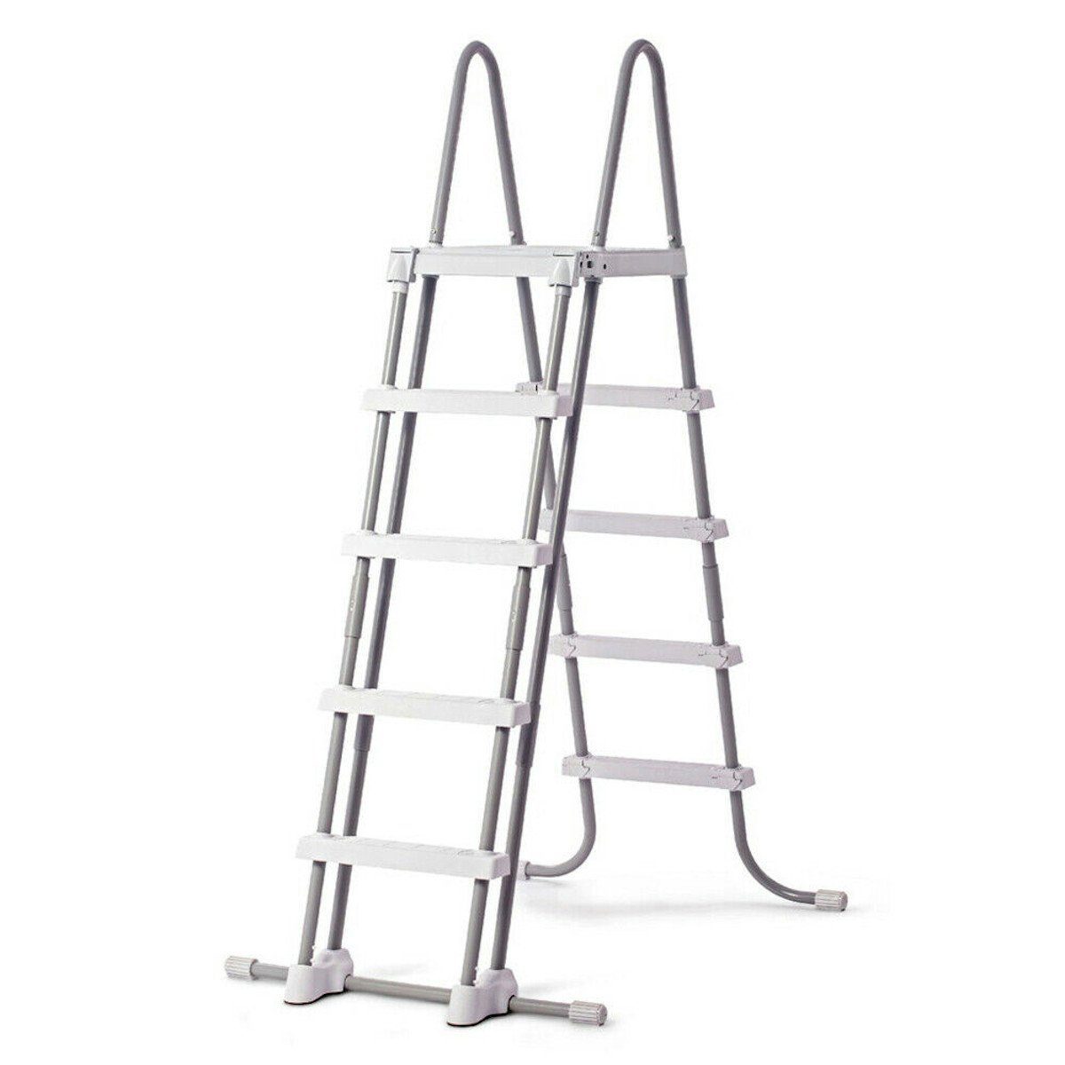 Intex Poolleiter 28076 - Sicherheitsleiter (122cm) + INTEX 29080 Fußbad