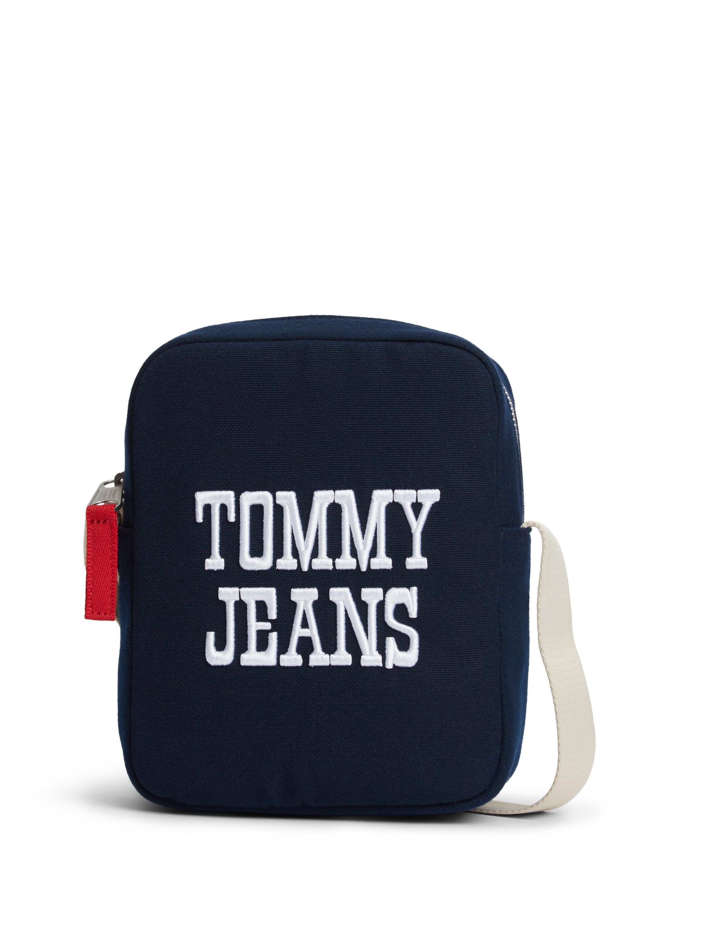Tommy Jeans Umhängetasche TJM BOLD VARSITY REPORTER, Unisex Schultertasche, Mini-Bag, Cross-Body Bag mit Logoschriftzug
