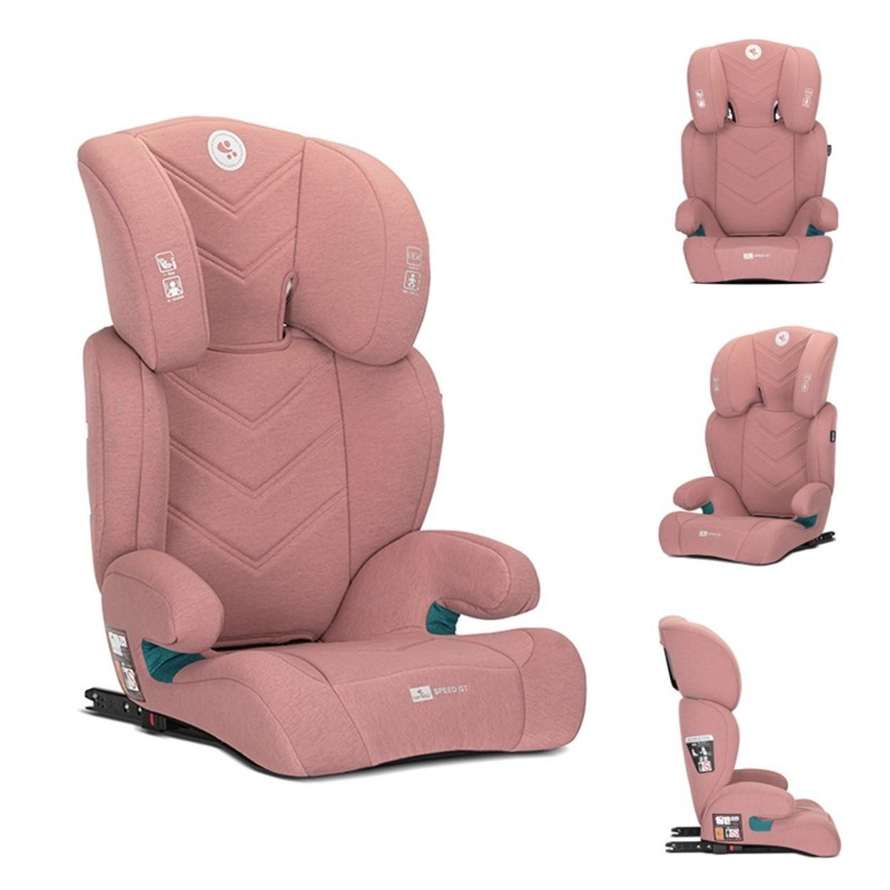 Lorelli Kindersitzerhöhung Kindersitz Speed GT i-Size, ab: 3, bis: 12, (100-150cm) Gruppe 2/3 Isofix Kopfstütze