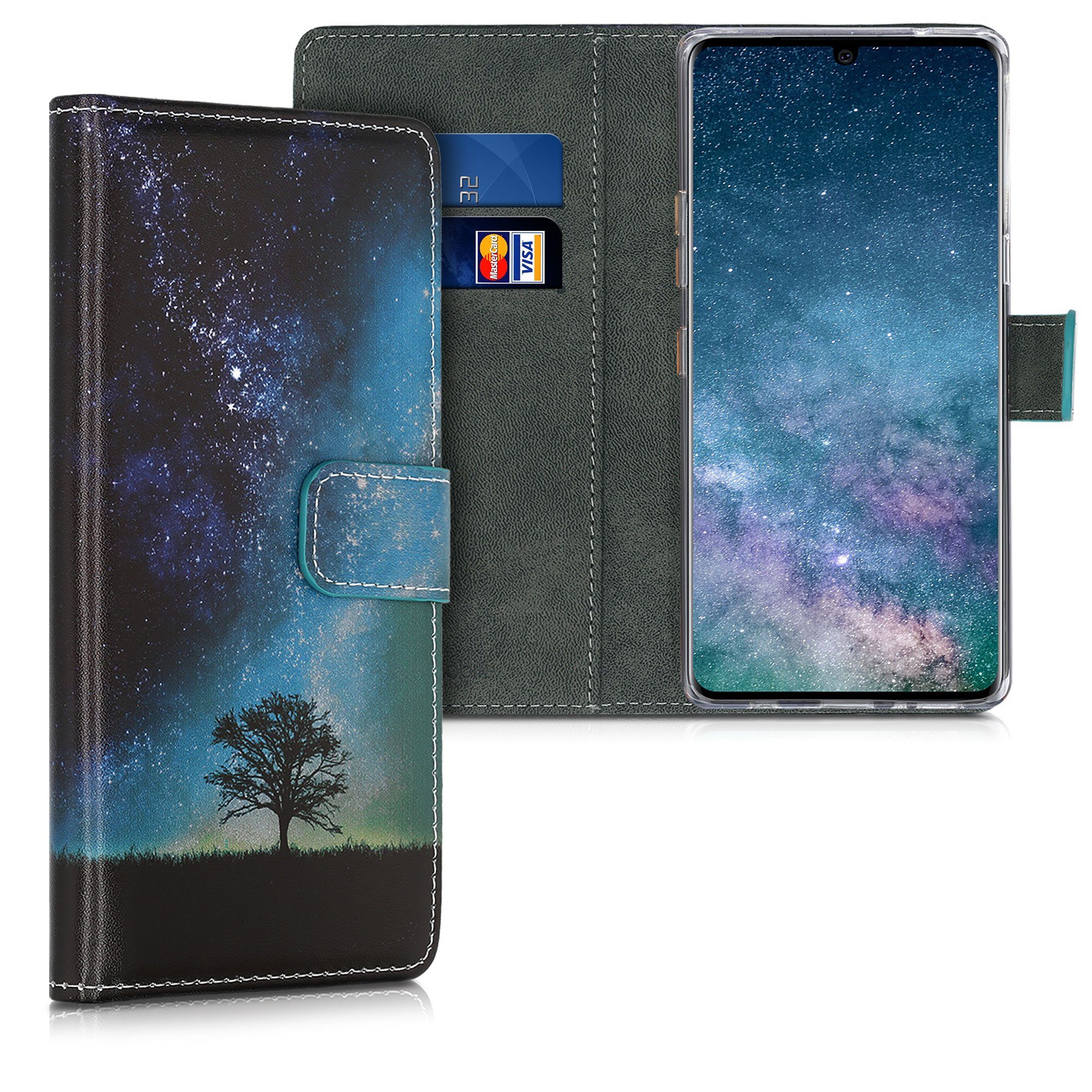 kwmobile Handyhülle Wallet Case für LG Velvet, Hülle mit Ständer  Kartenfächer - Handyhülle