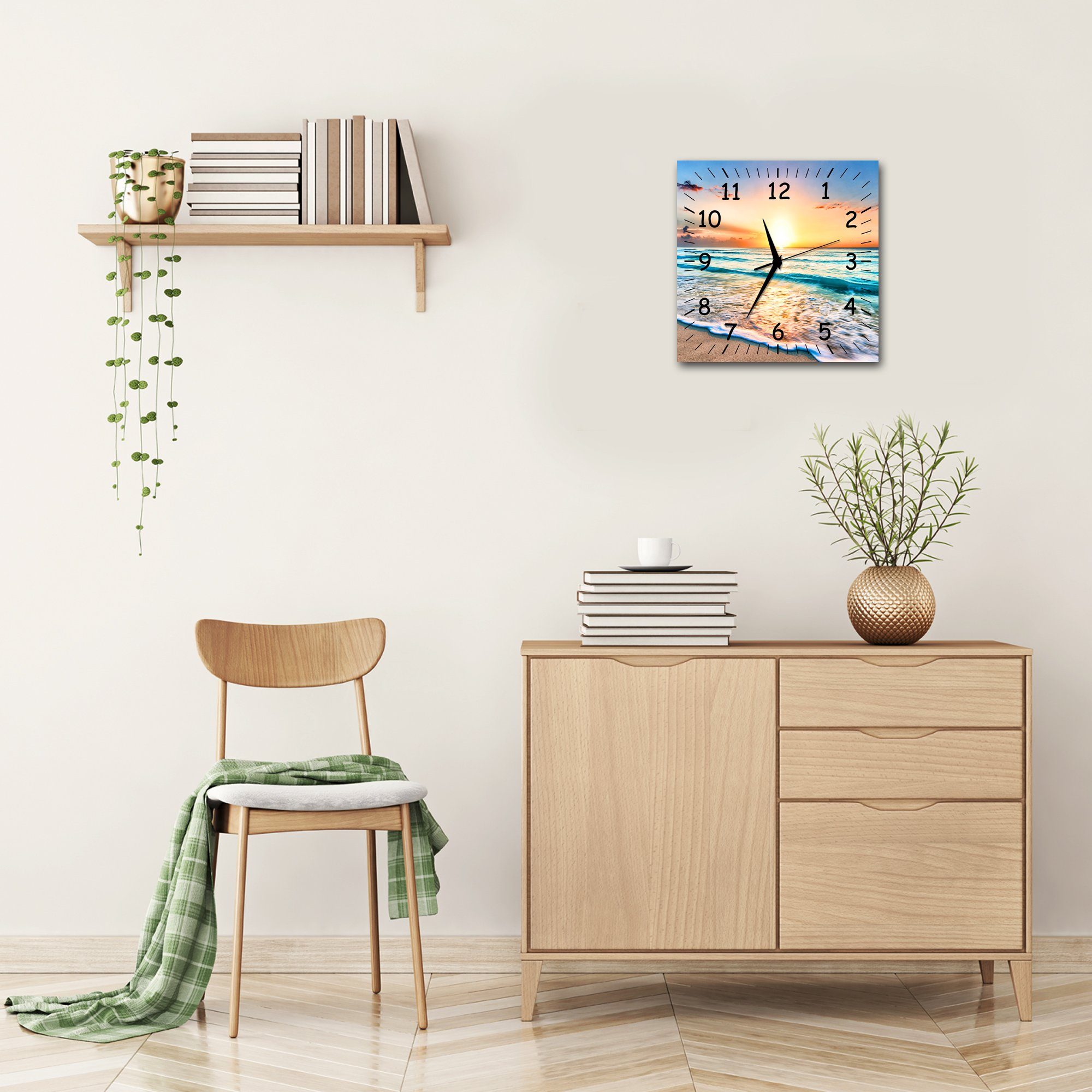 Bilder-Manufaktur Wanduhr BM-9496-1 (BM, Funkuhr oder Quarzuhr, kein Ticken günstig online kaufen