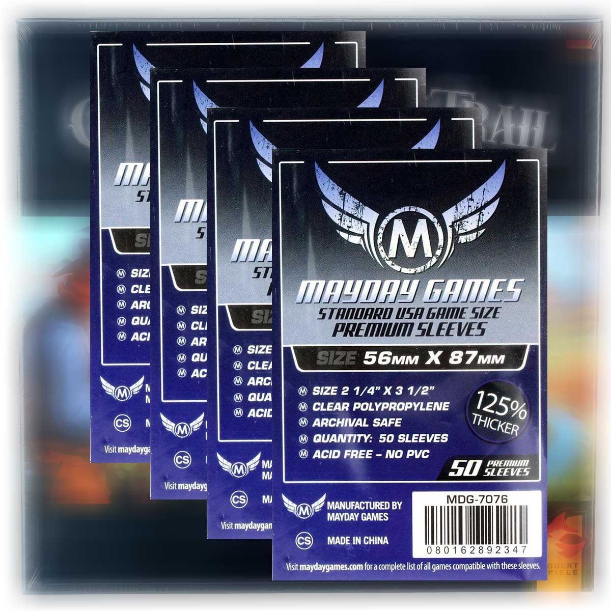 Mayday Games Spiel Premium Sleeves Hüllen 7076 Vorteilspack für Great Western Trail