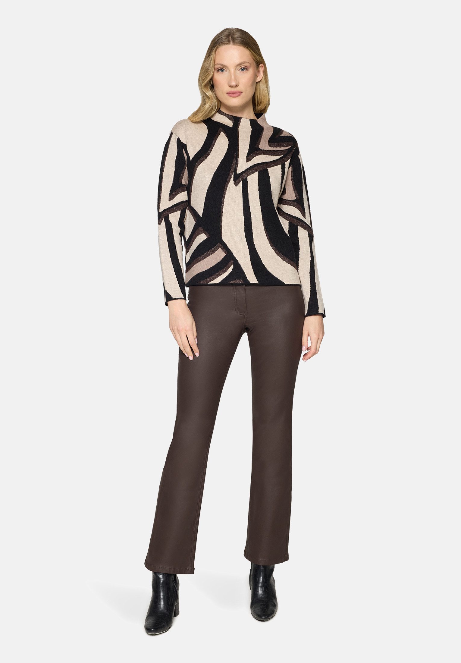 Betty Barclay Strickpullover Damen mit Stehkragen (1-tlg)