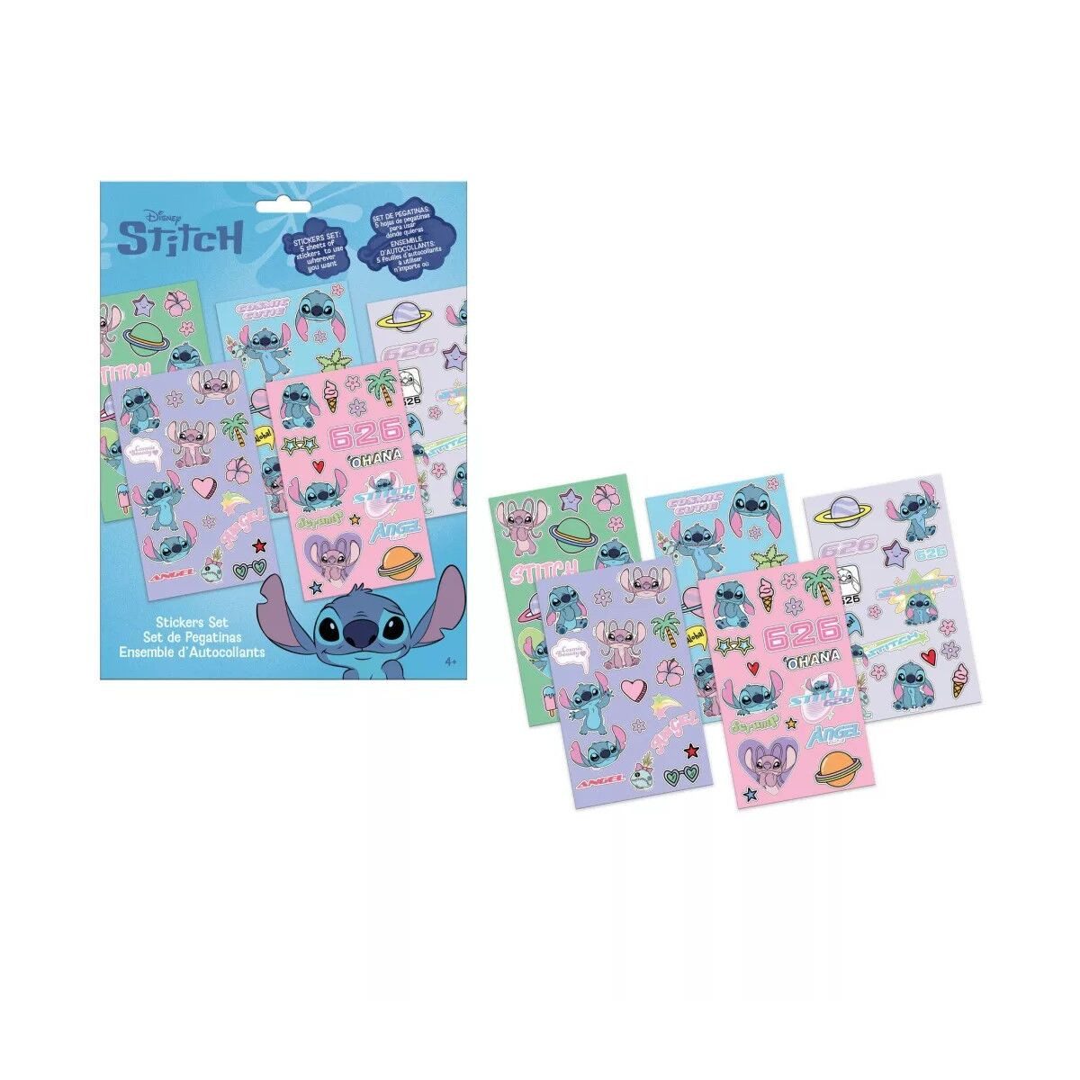 Disney Kreativset Disney Lilo und Stitch This World Aufkleberset 5 Bögen