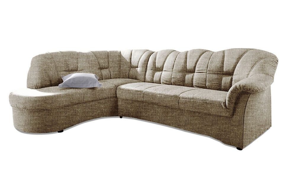 DOMO collection Ecksofa Papenburg, zeitlose Rückensteppung, günstig online kaufen
