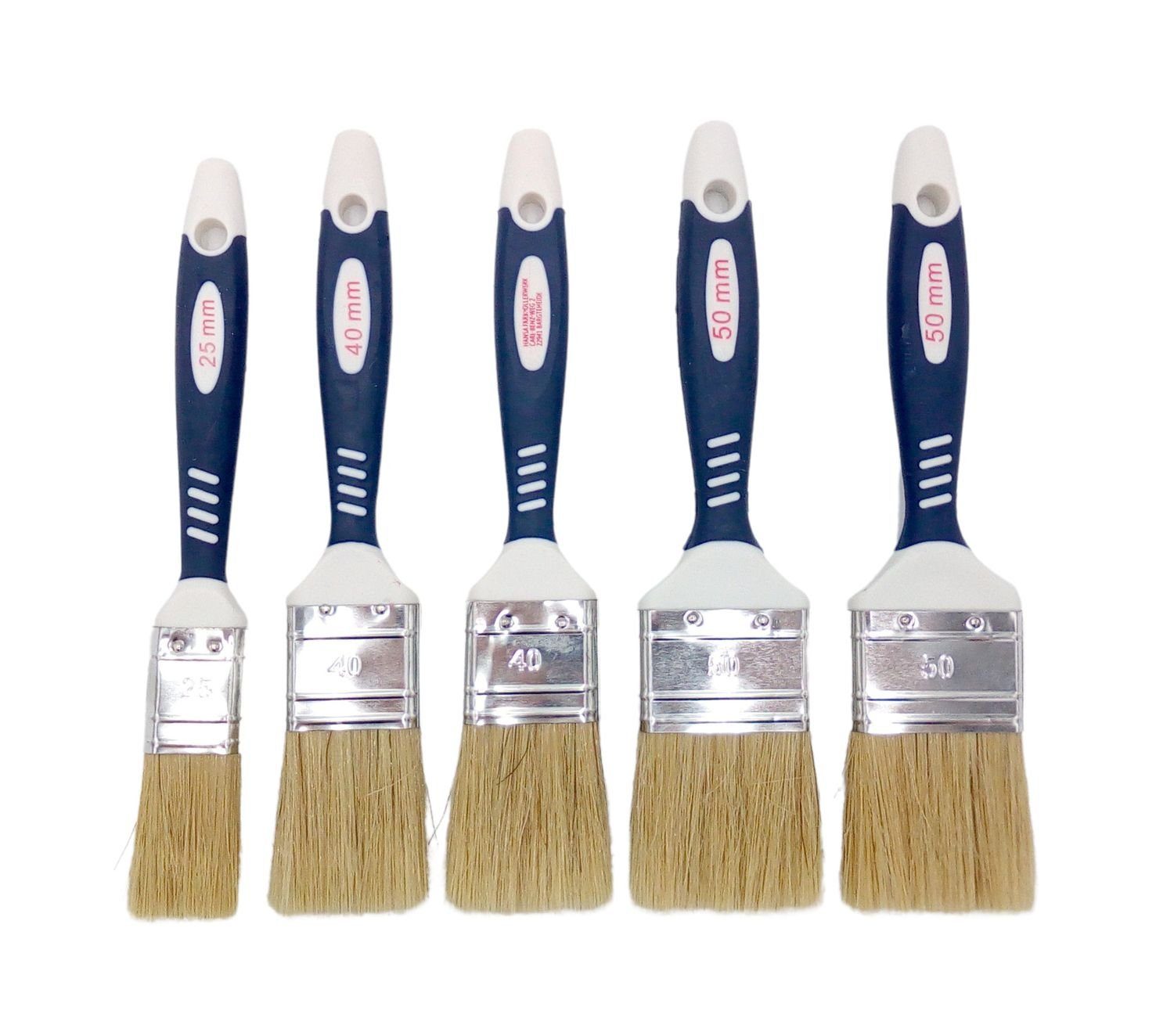 Hansa Малярный валикwerk Pinsel Flachpinsel 5er-Set Pinsel-Satz Кисть Lasurpinsel Lackpinsel Sof